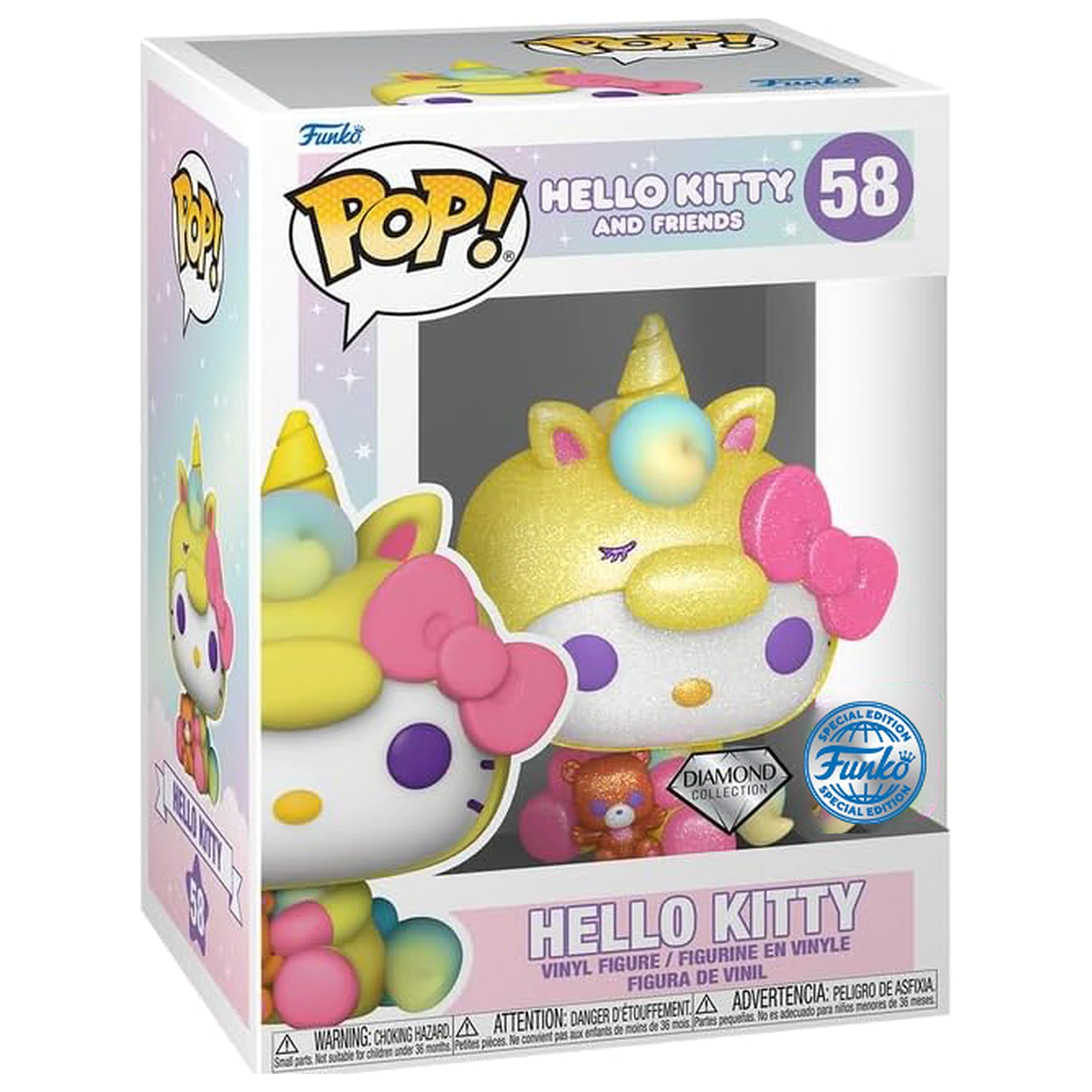 Hello Kitty Funko Pop Sanrio No. 58 Hello Kitty (Diamond) termékfotó