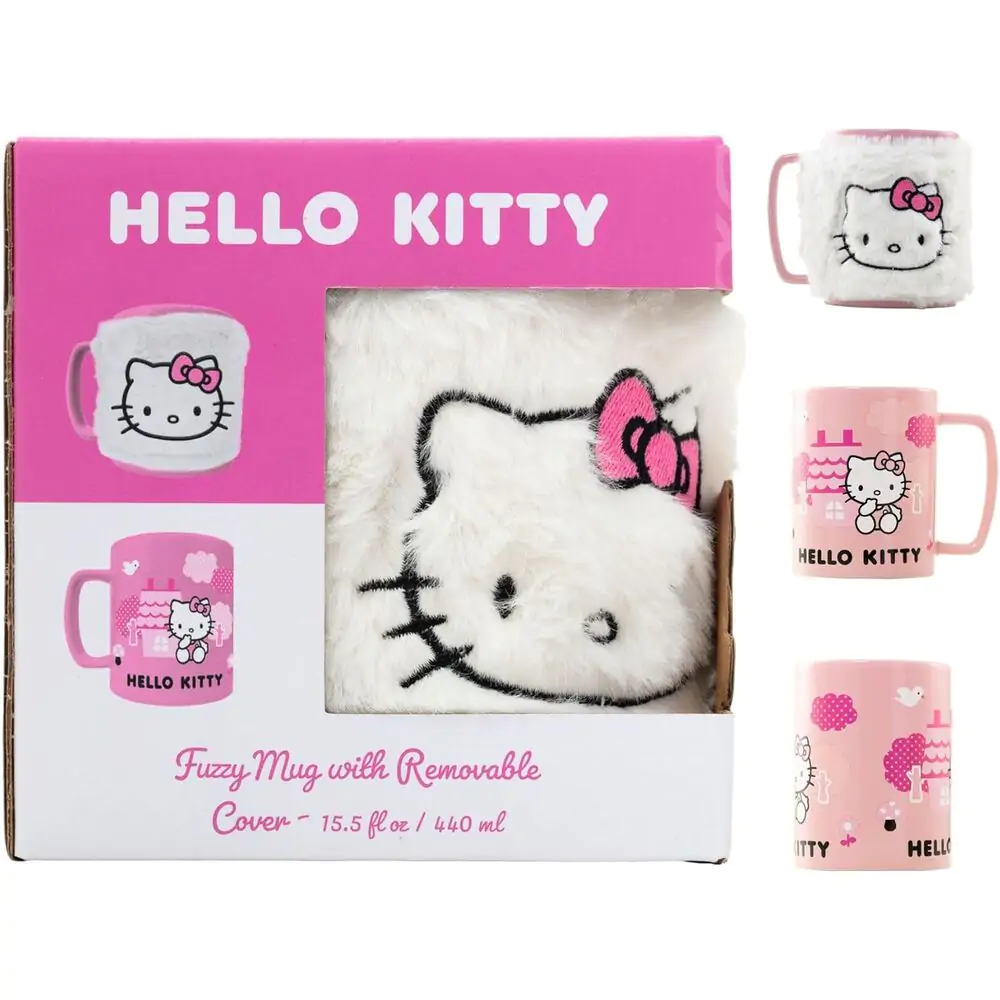 Hello Kitty bögre plüss borítással termékfotó