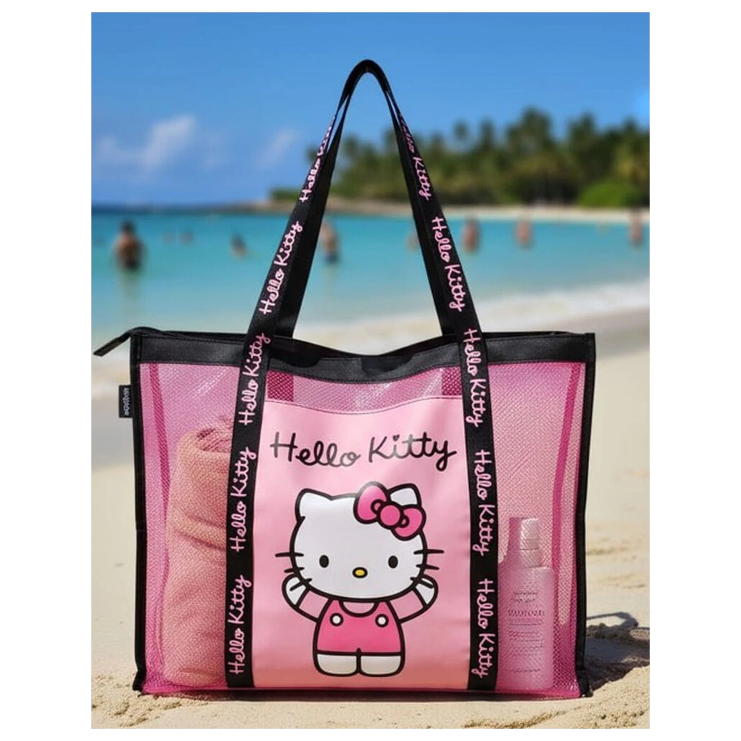 Hello Kitty hálós strandtáska termékfotó