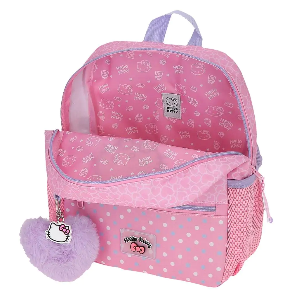 Hello Kitty Hearts &amp; Dots táska hátizsák 28cm termékfotó