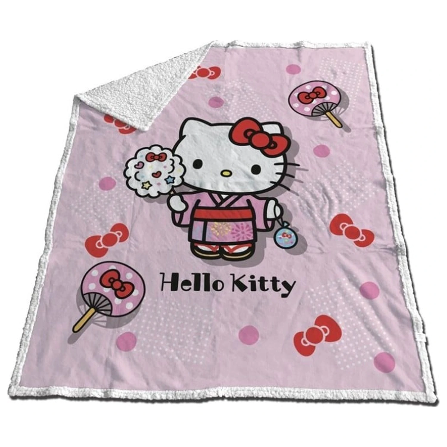 Hello Kitty Hello Kitty "Kimono" Sherpa takaró 130x170cm termékfotó