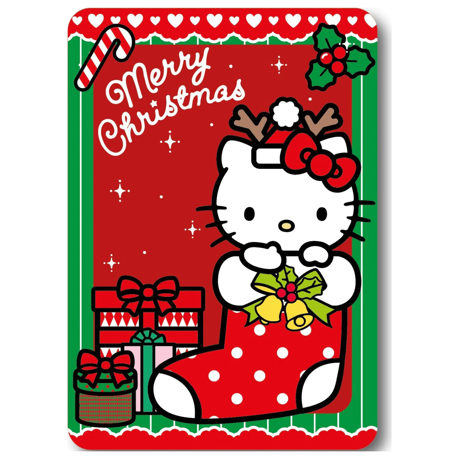 Hello Kitty Holiday Cheer Karácsonyi polár takaró termékfotó