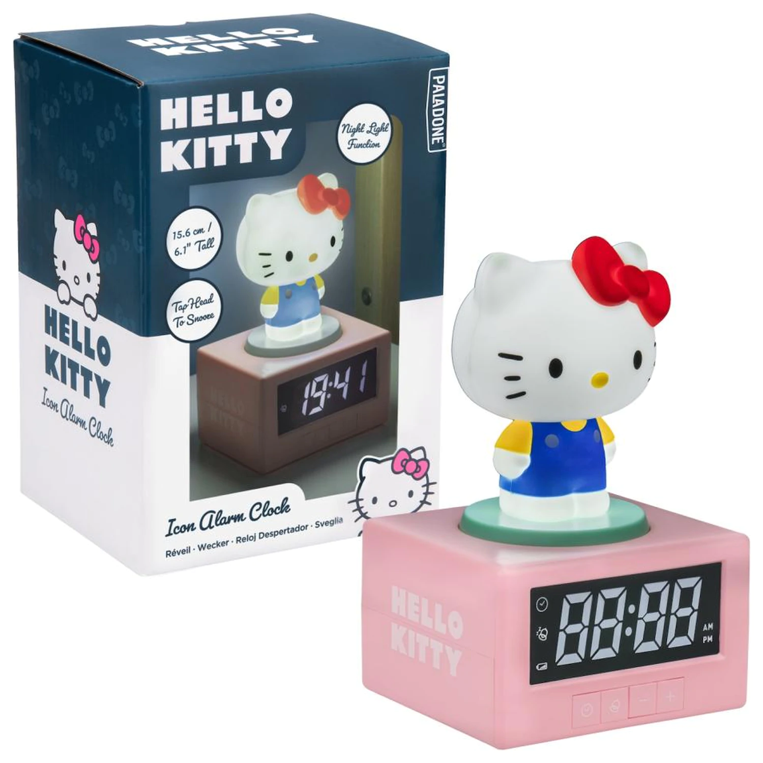 Hello Kitty Icon lámpa ébresztőóra 12 cm termékfotó