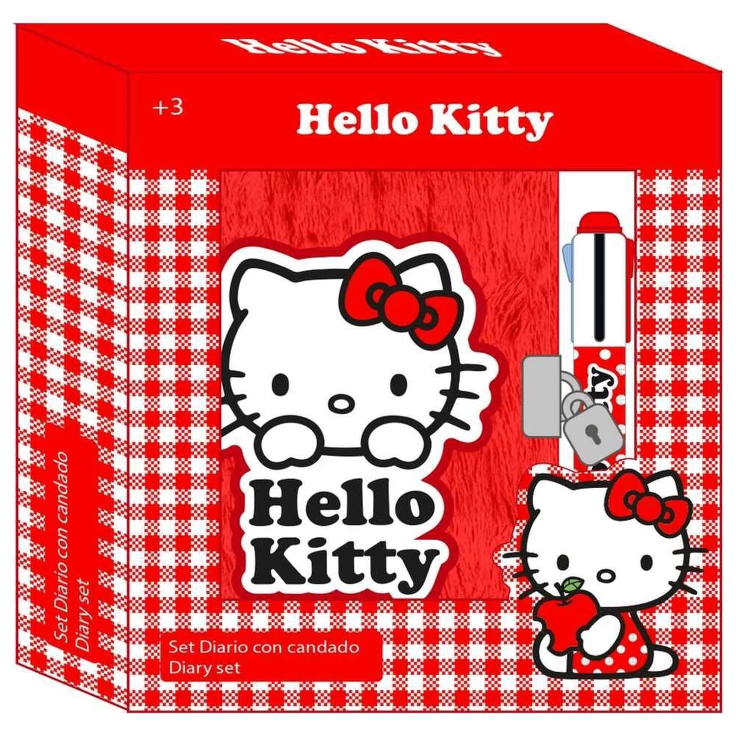 Hello Kitty keményfedeles füzet és 4 színű toll termékfotó