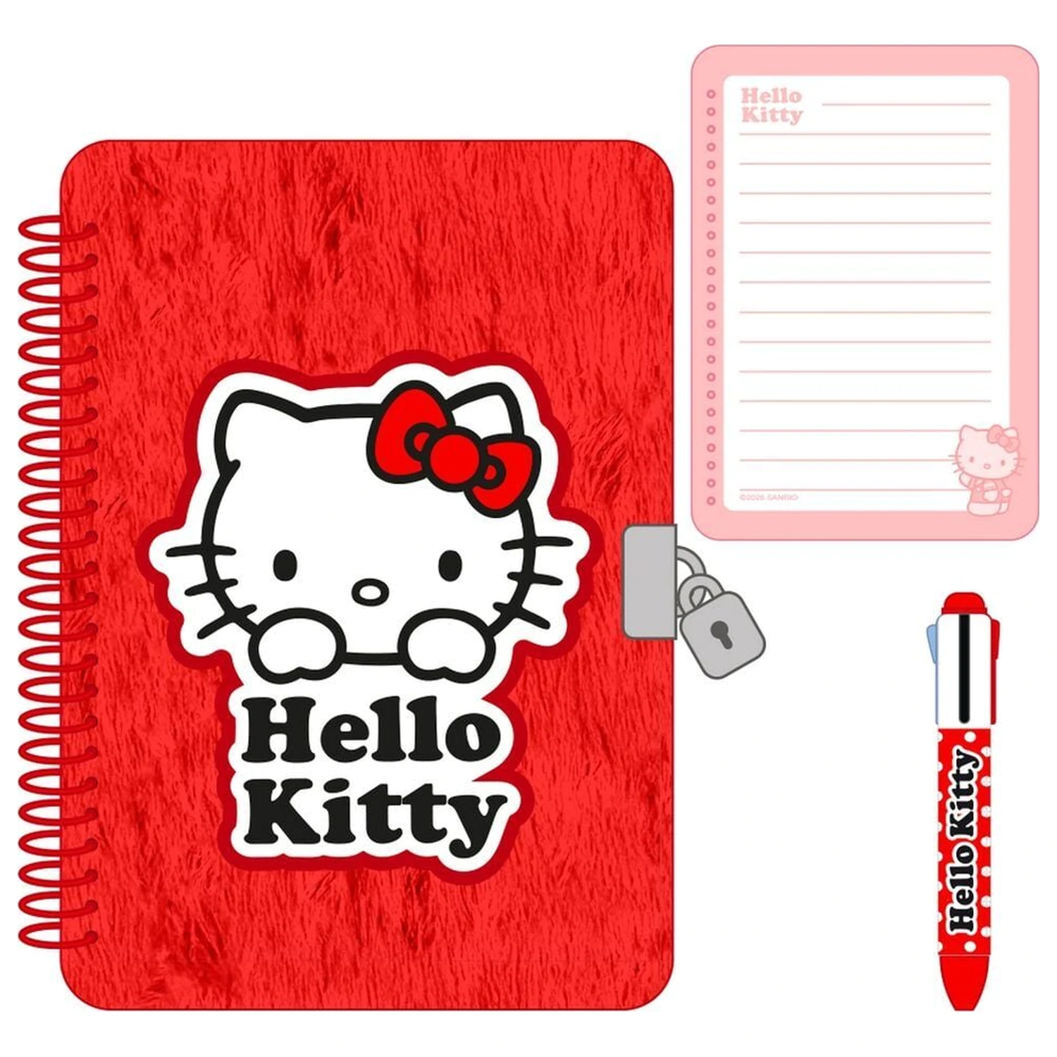 Hello Kitty keményfedeles füzet és 4 színű toll termékfotó