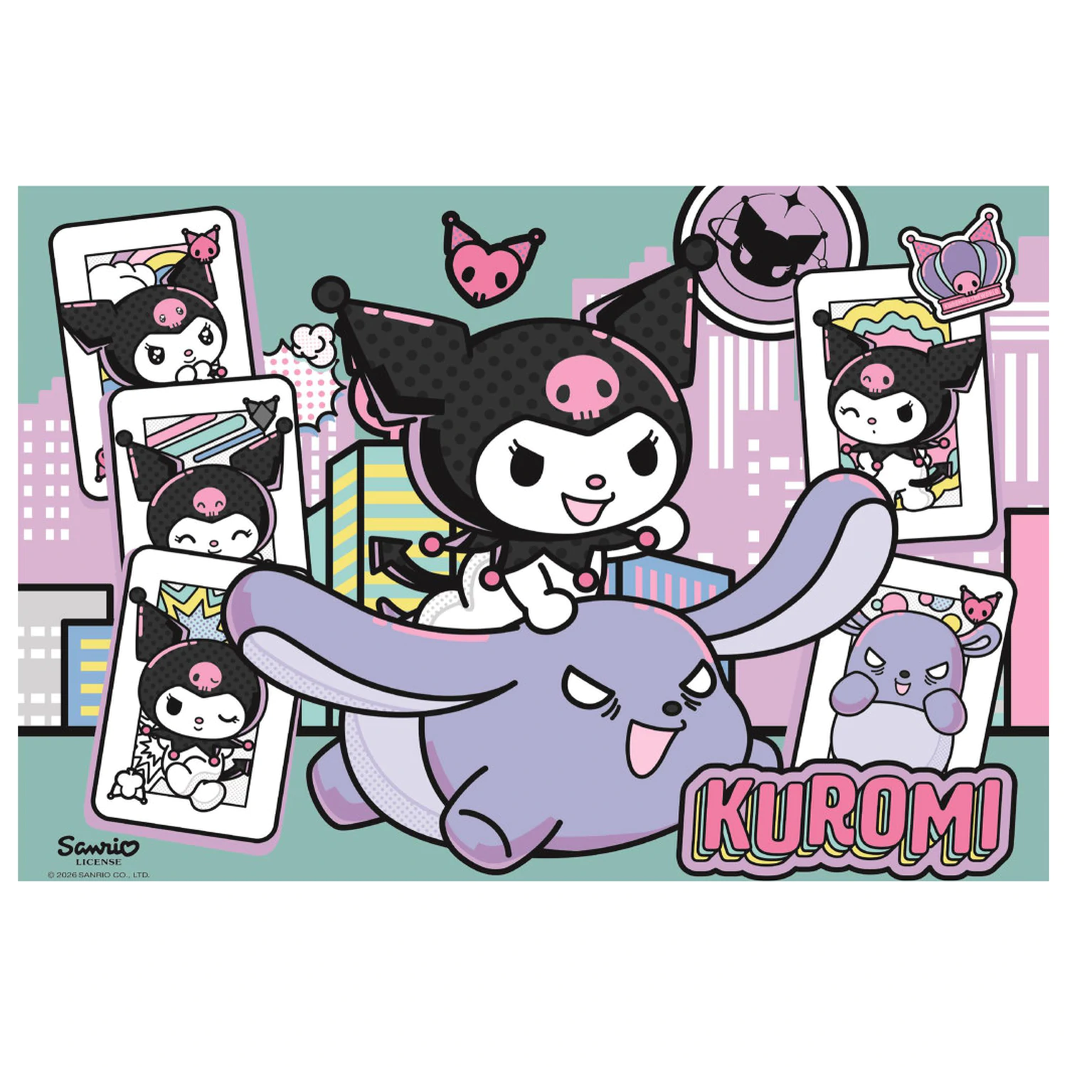Hello Kitty Kuromi 104 db-os puzzle  termékfotó