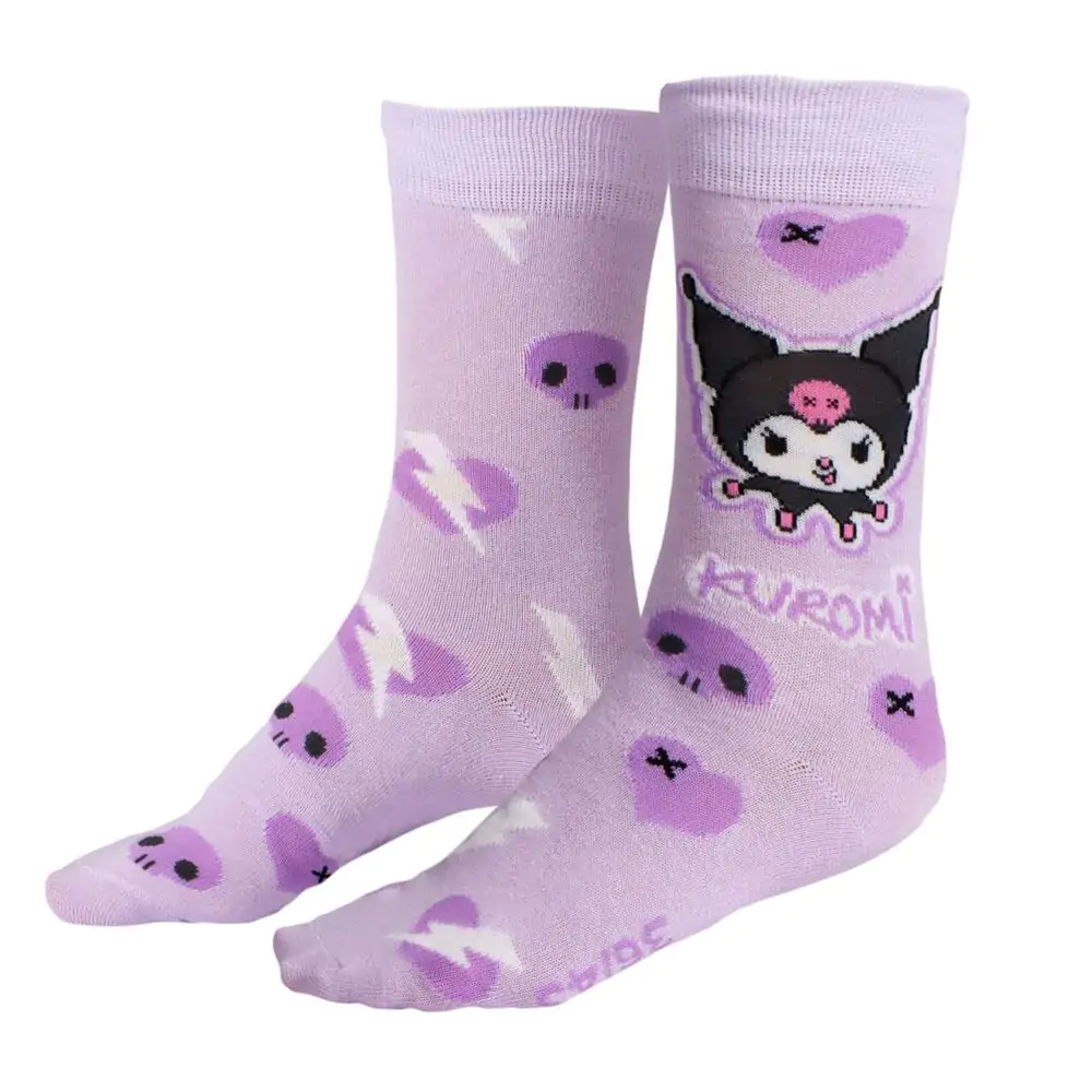 Hello Kitty Kuromi 3 db-os felnőtt zokni csomag termékfotó