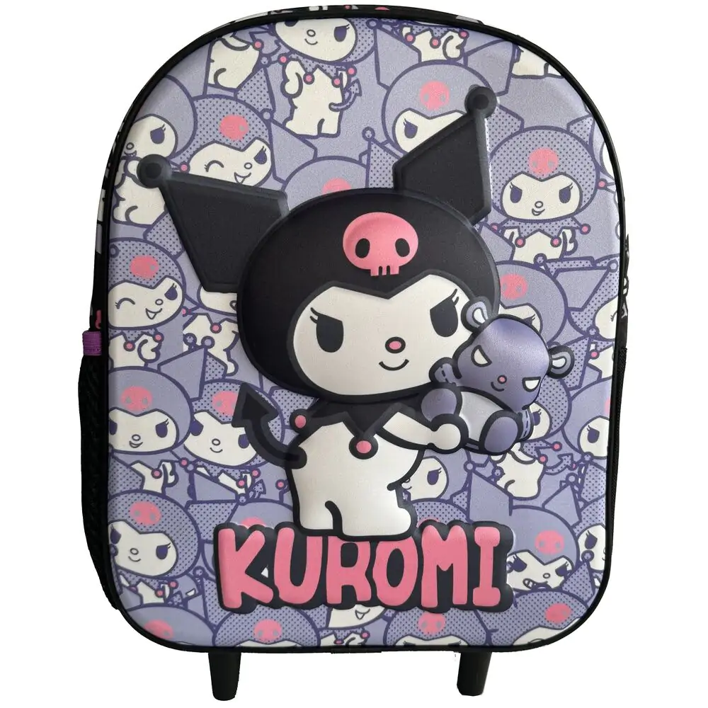 Hello Kitty Kuromi 3D gurulós táska 32cm termékfotó