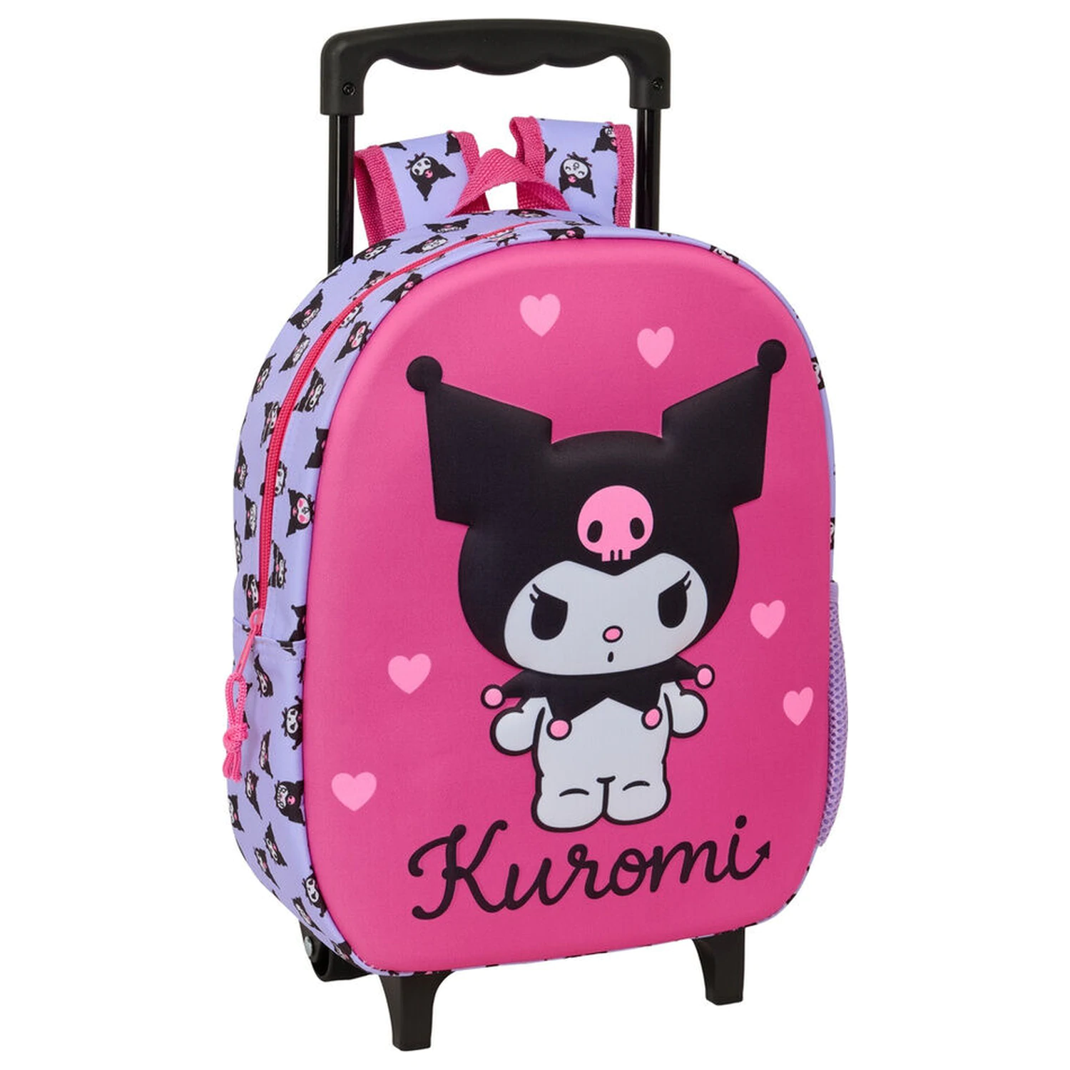 Hello Kitty Kuromi 3D gurulós táska 33cm termékfotó