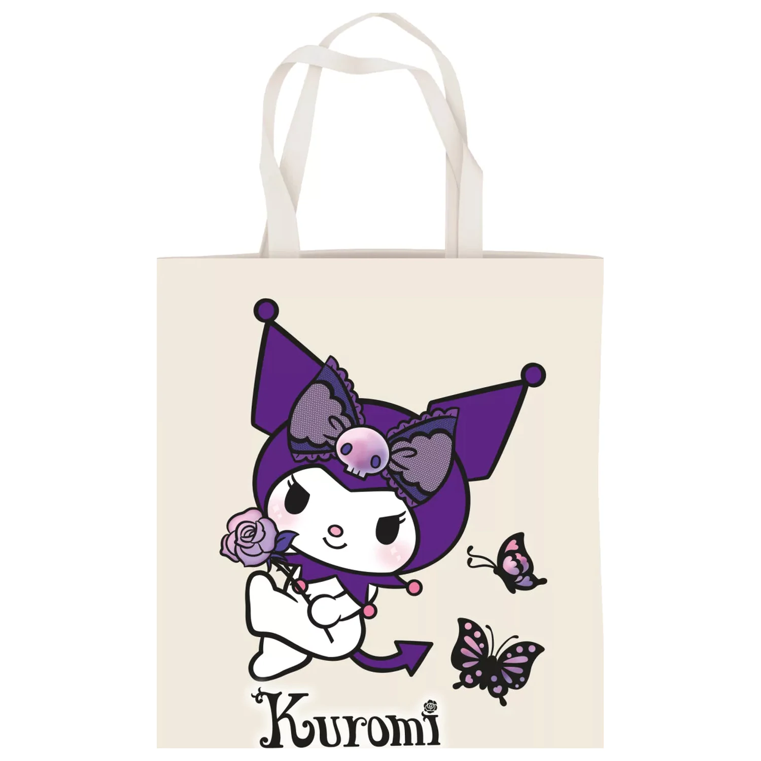 Hello Kitty Kuromi Butterfly vászontáska, bevásárlótáska 44 cm termékfotó