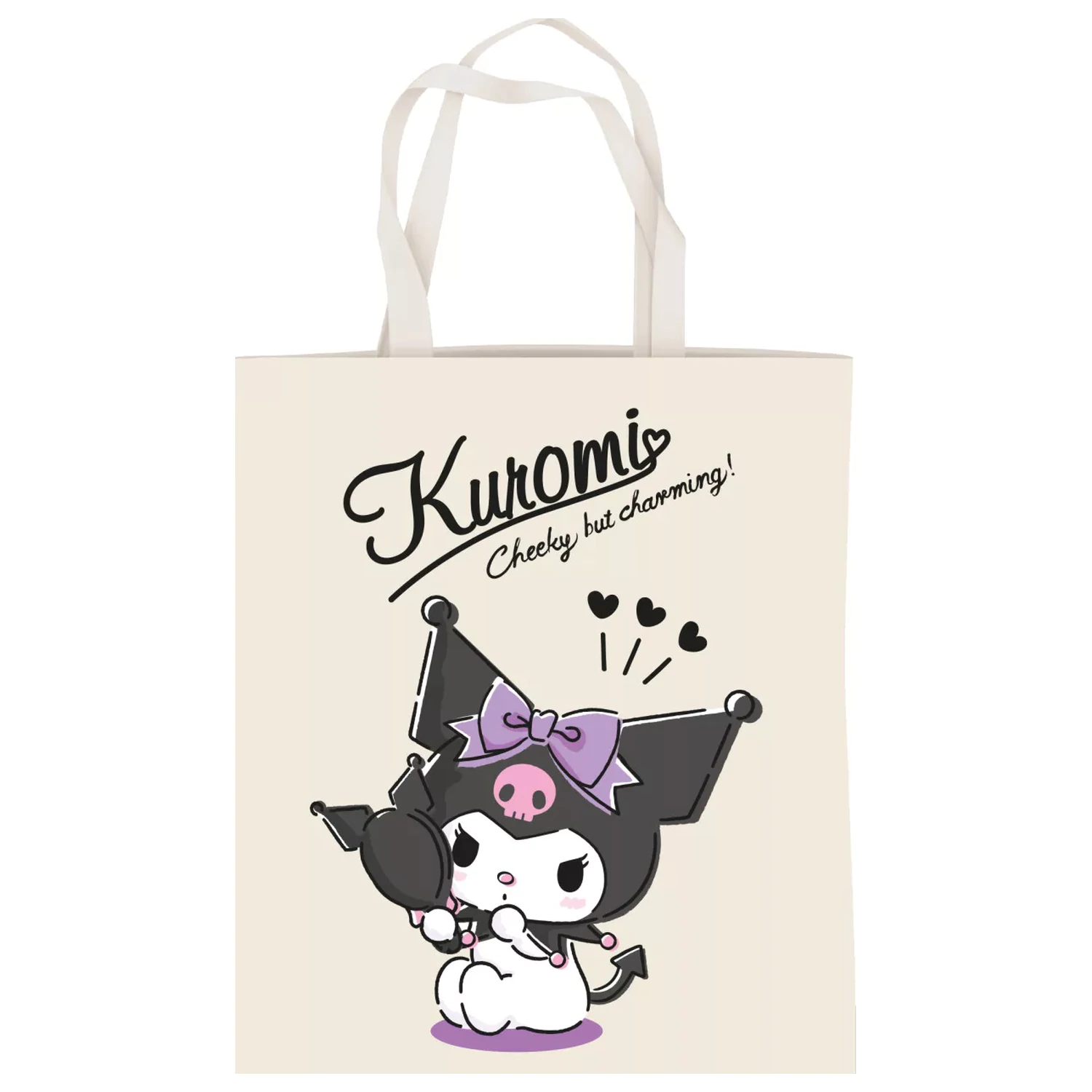 Hello Kitty Kuromi Charming vászontáska, bevásárlótáska 44 cm termékfotó