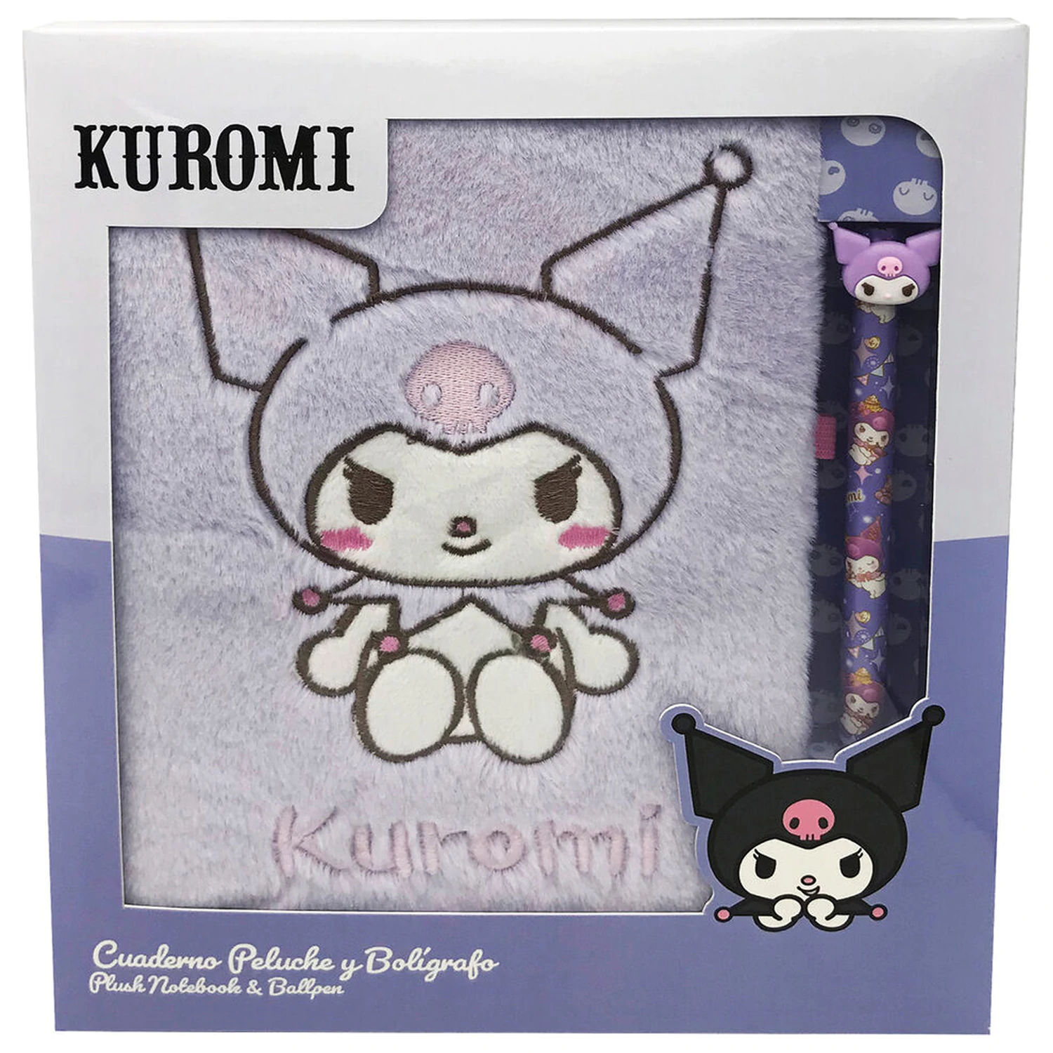 Hello Kitty Kuromi Cuddly jegyzetfüzet és toll termékfotó