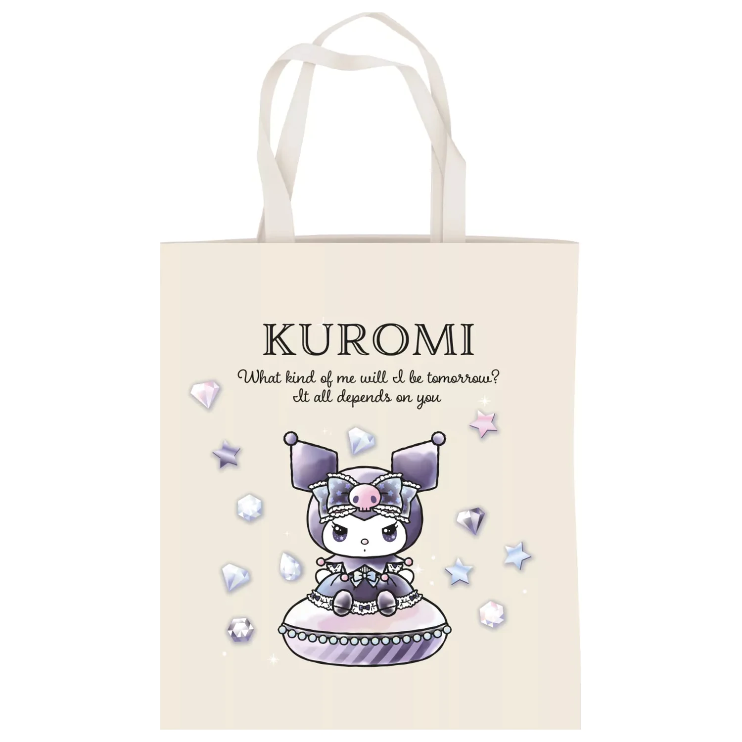 Hello Kitty Kuromi Diamond vászontáska, bevásárlótáska 44 cm termékfotó