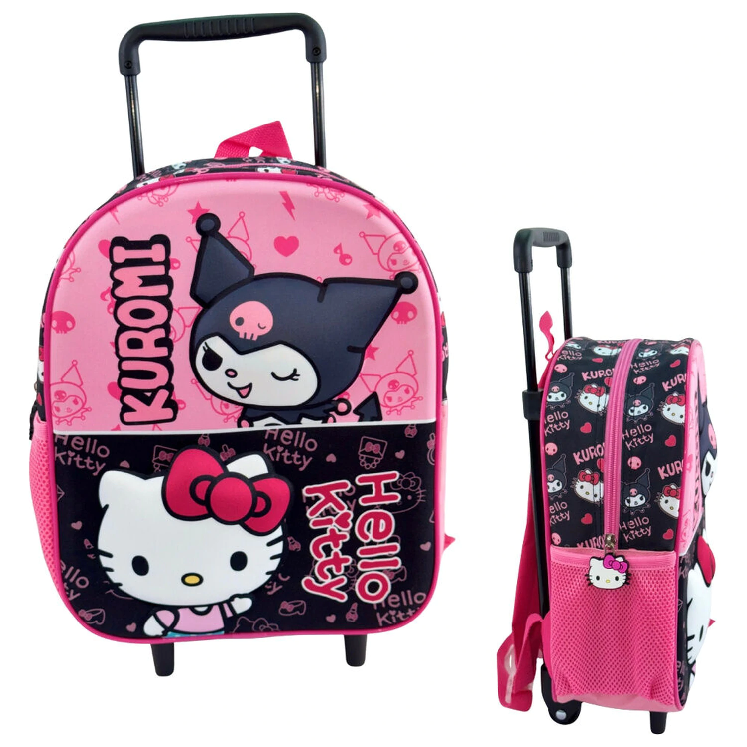 Hello Kitty & Kuromi gurulós táska 32cm termékfotó