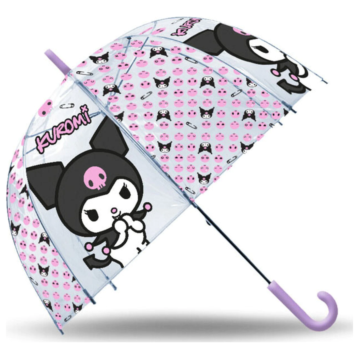 Hello Kitty Kuromi gyerek átlátszó esernyő Ø70 cm termékfotó