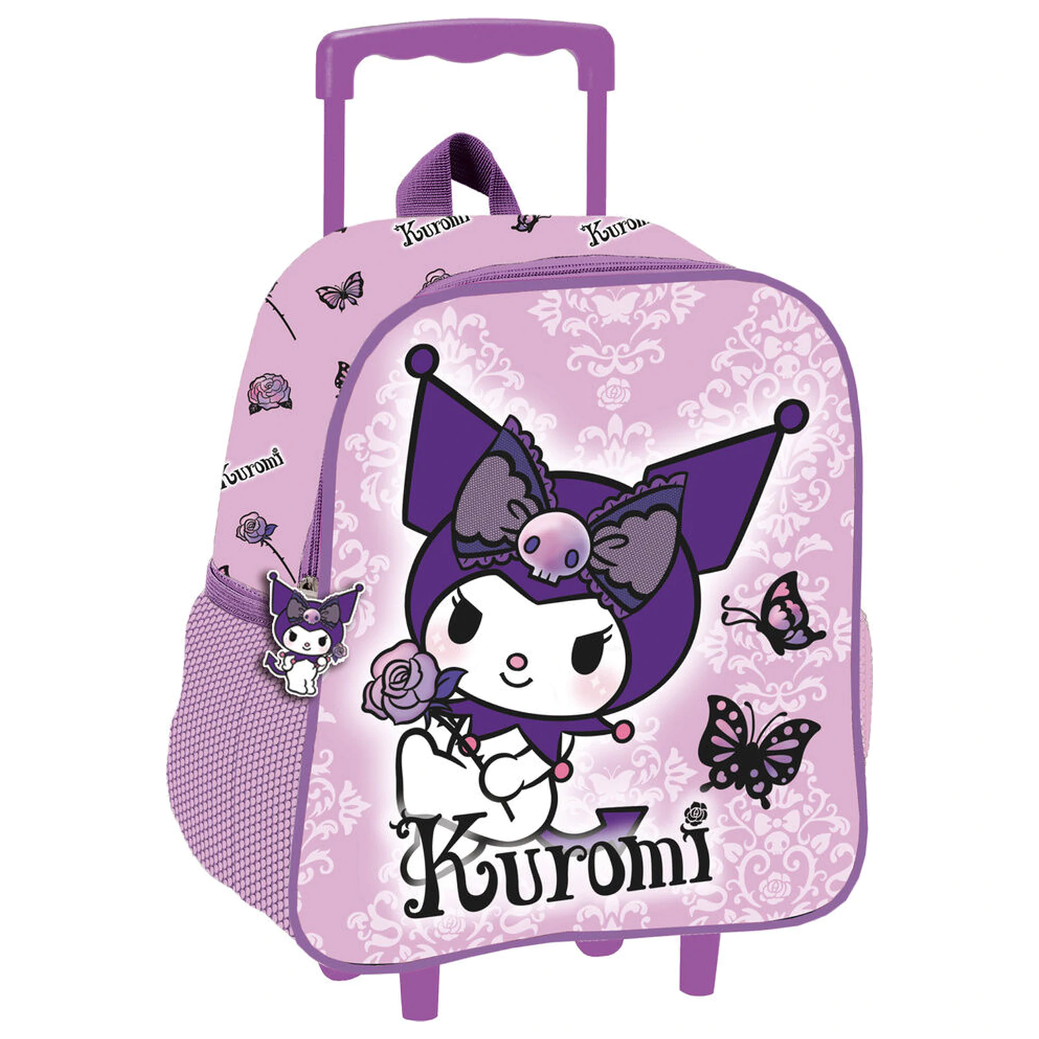 Hello Kitty Kuromi Purple 3D gurulós táska 32cm termékfotó