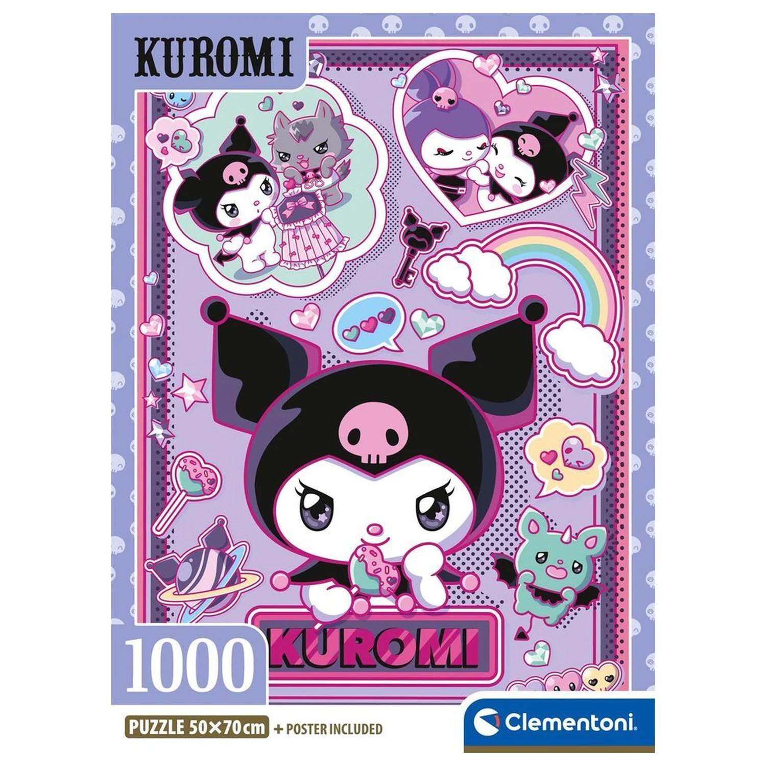 Hello Kitty Kuromi puzzle 1000db-os termékfotó