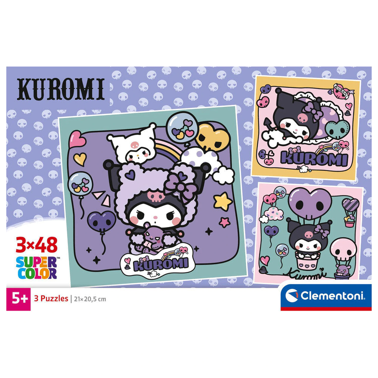 Hello Kitty Kuromi puzzle 3x48db-os termékfotó