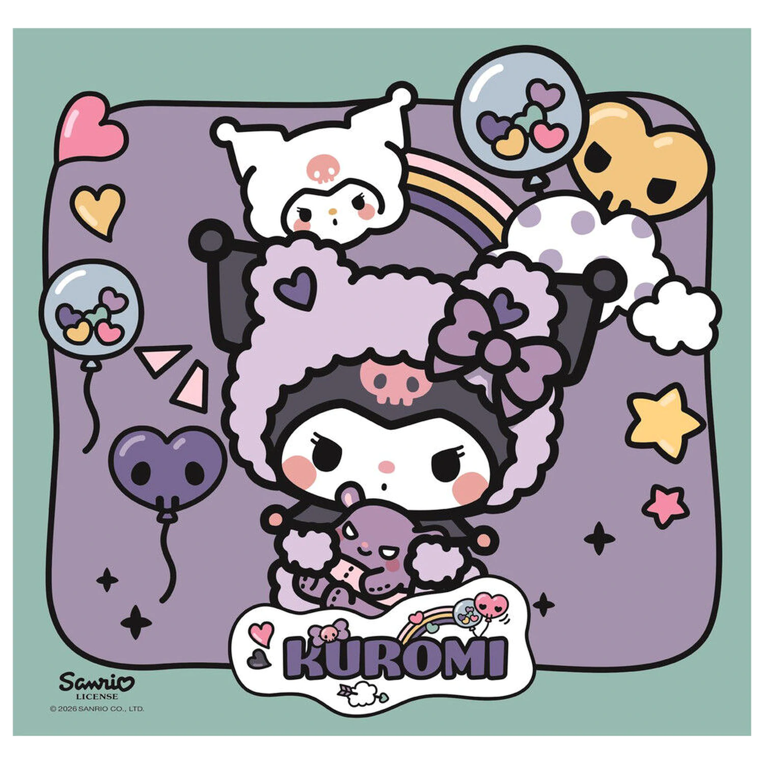 Hello Kitty Kuromi puzzle 3x48db-os termékfotó