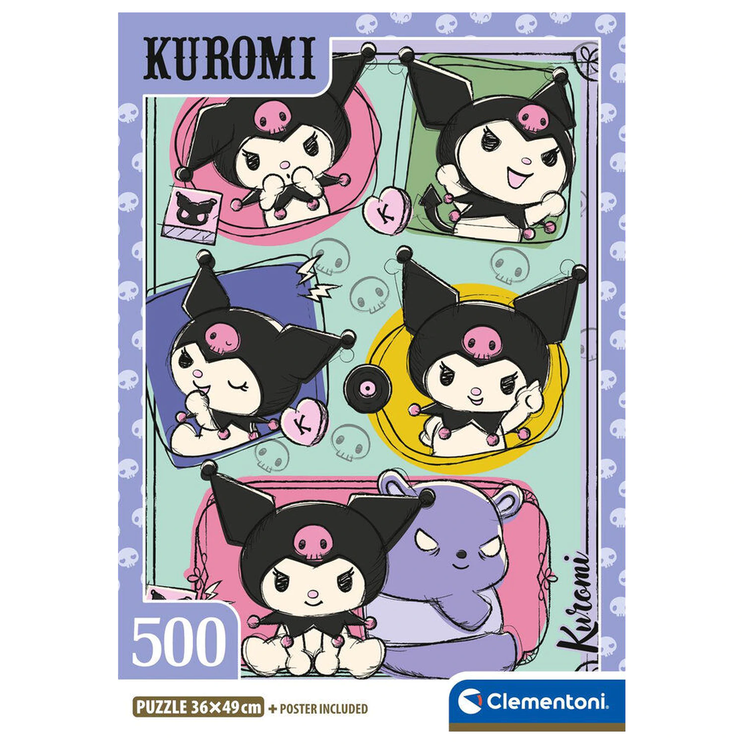 Hello Kitty Kuromi puzzle 500db-os termékfotó
