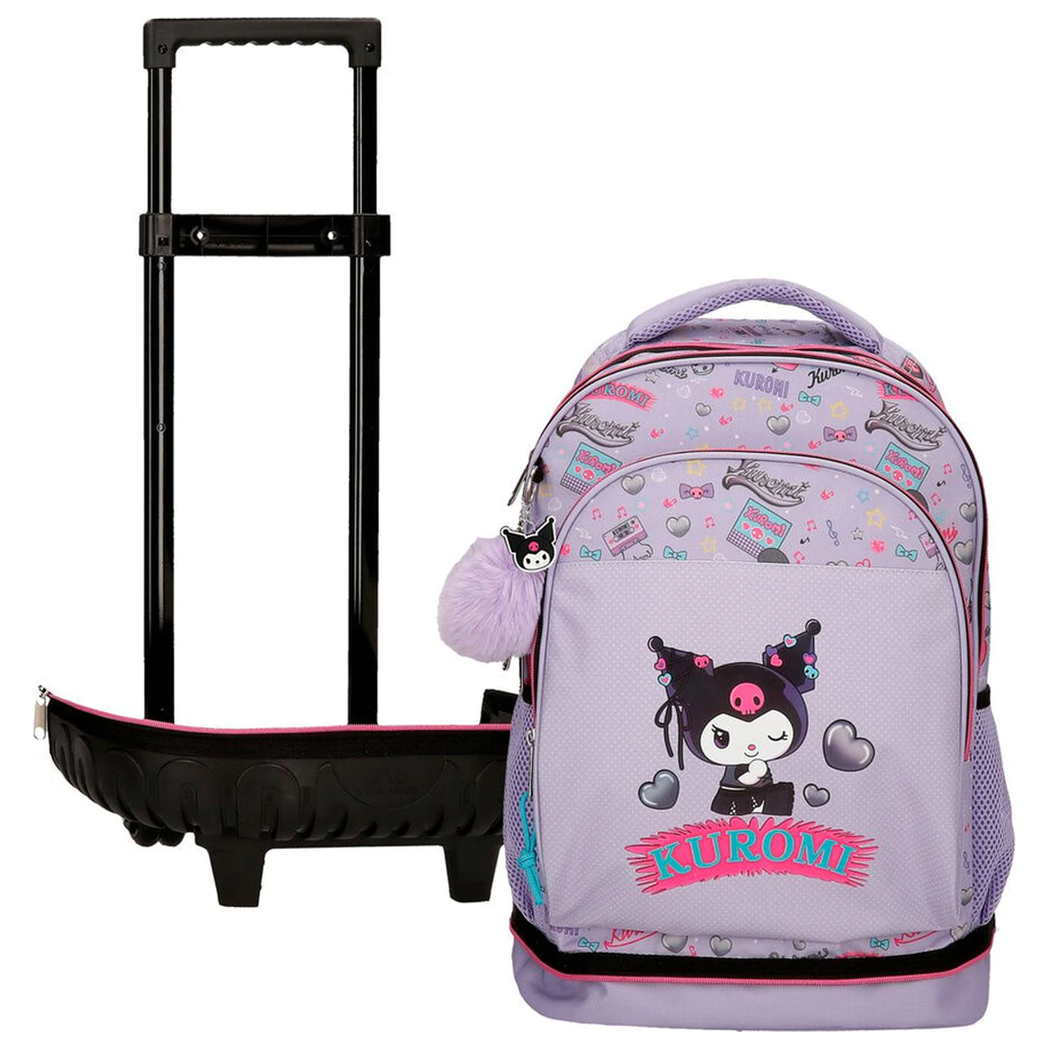 Hello Kitty Kuromi Retropop gurulós táska 43cm termékfotó