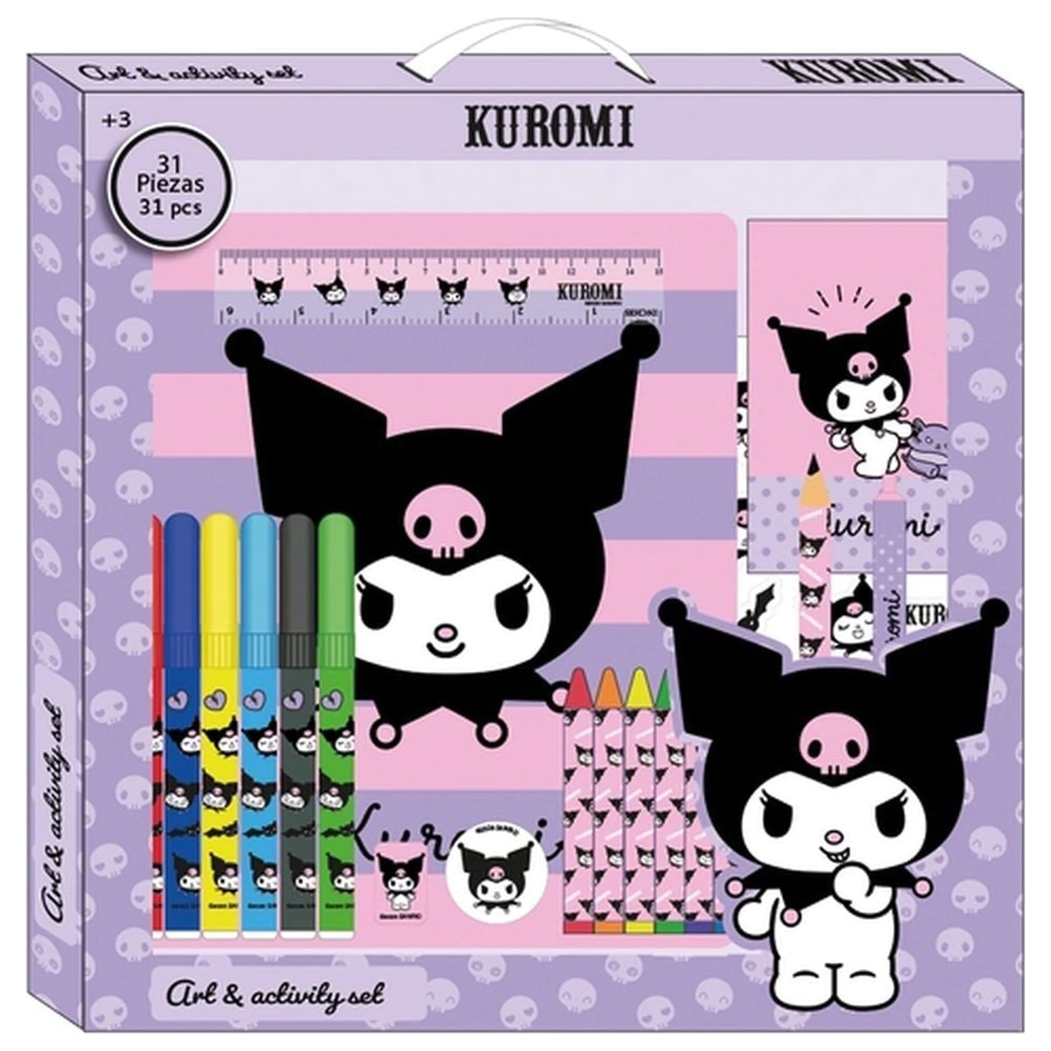 Hello Kitty Kuromi színező csomag 31db-os termékfotó