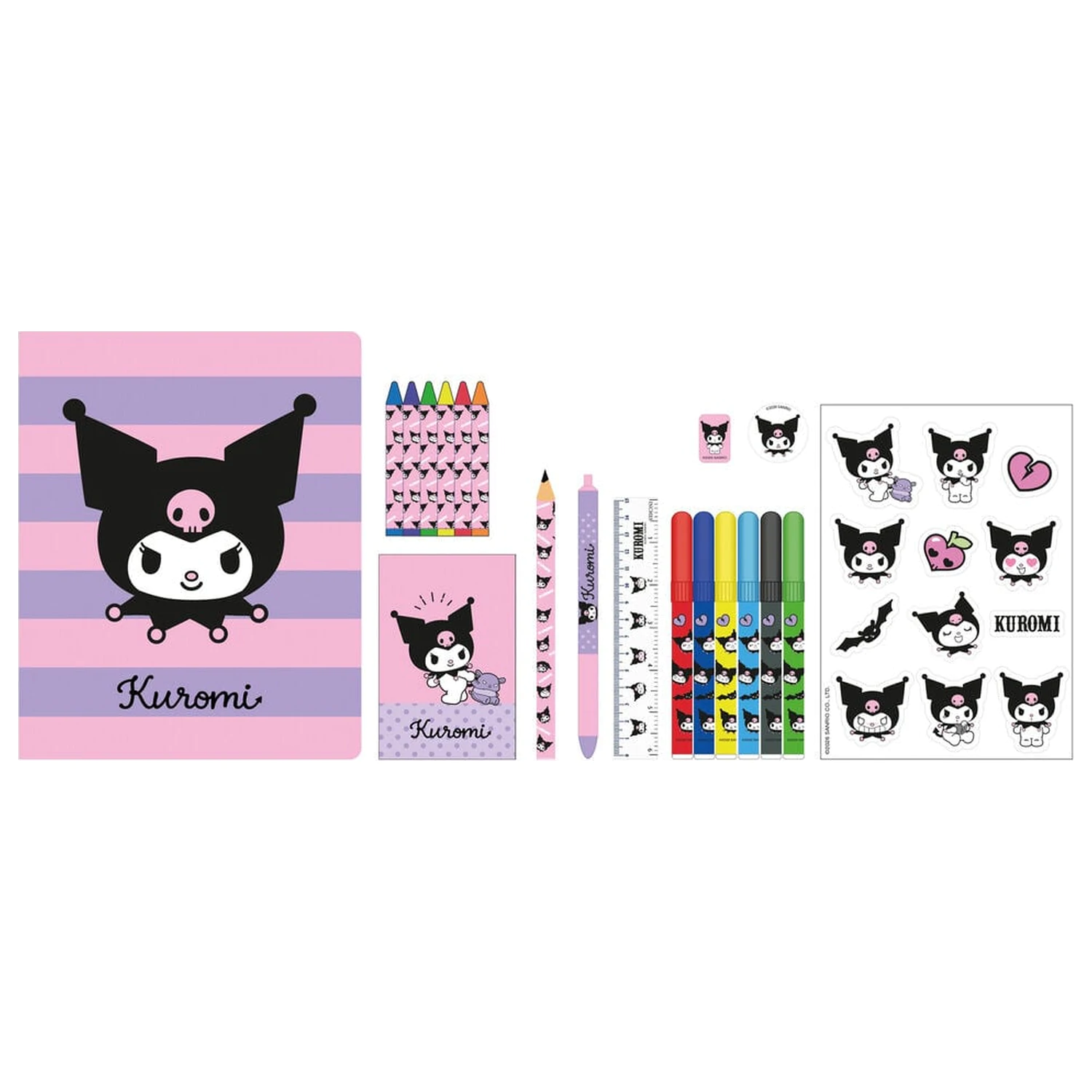 Hello Kitty Kuromi színező csomag 31db-os termékfotó