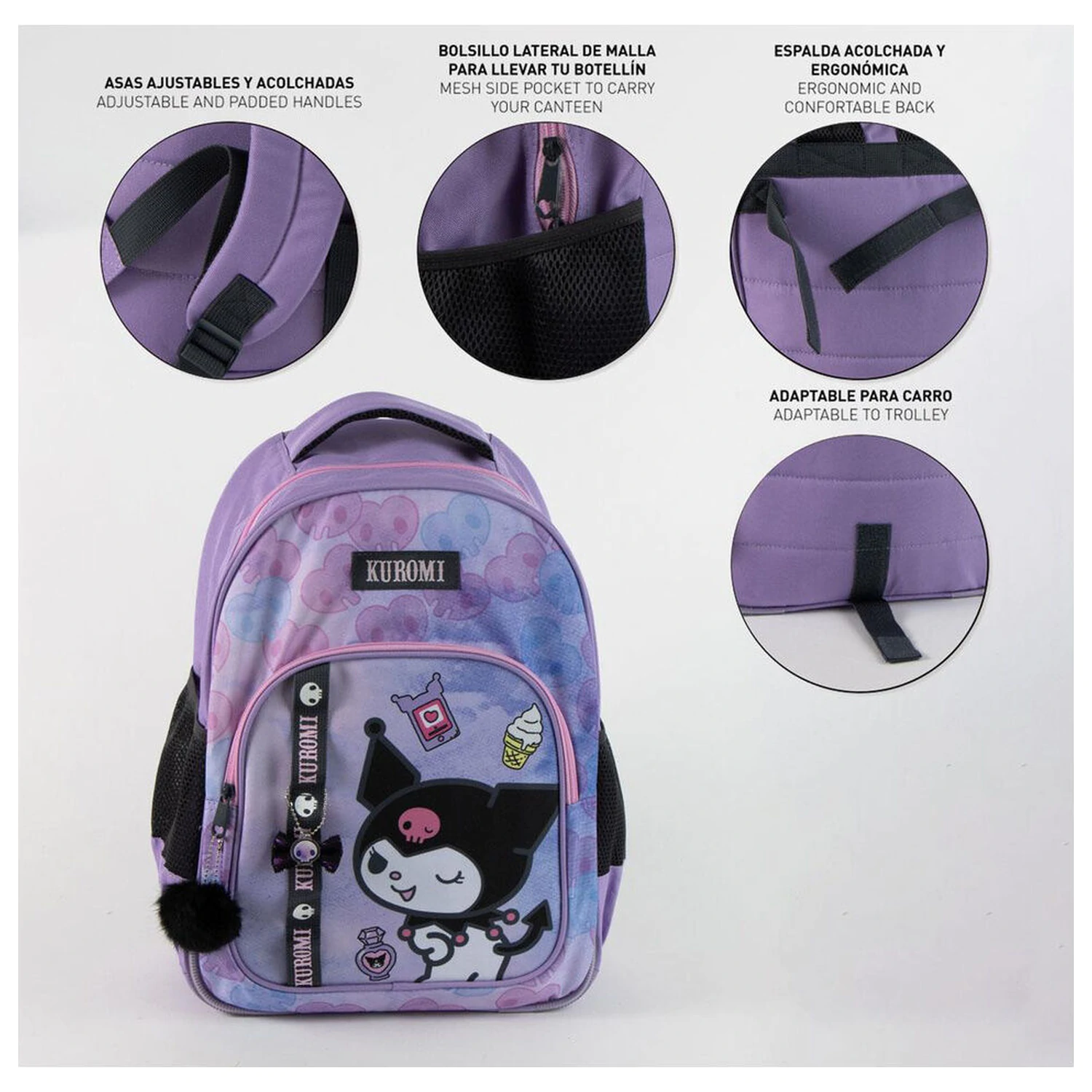 Hello Kitty Kuromi táska hátizsák 42cm termékfotó