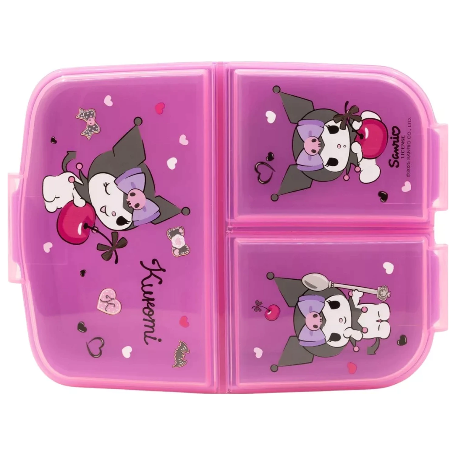 Hello Kitty Kuromi több rekeszes uzsonnás doboz, szendvicsdoboz termékfotó