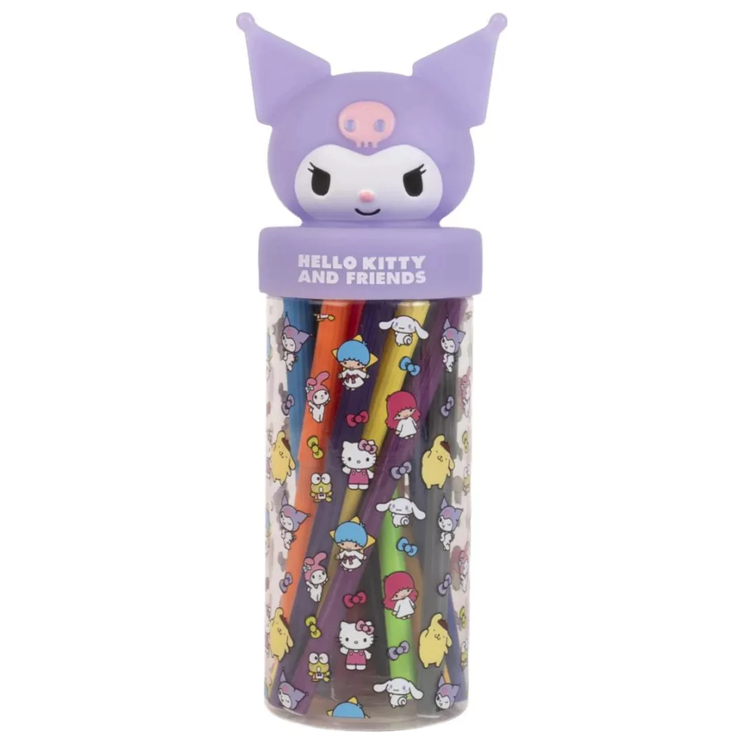 Hello Kitty Kuromi 18 db-os filctoll szett 3D tartóban termékfotó