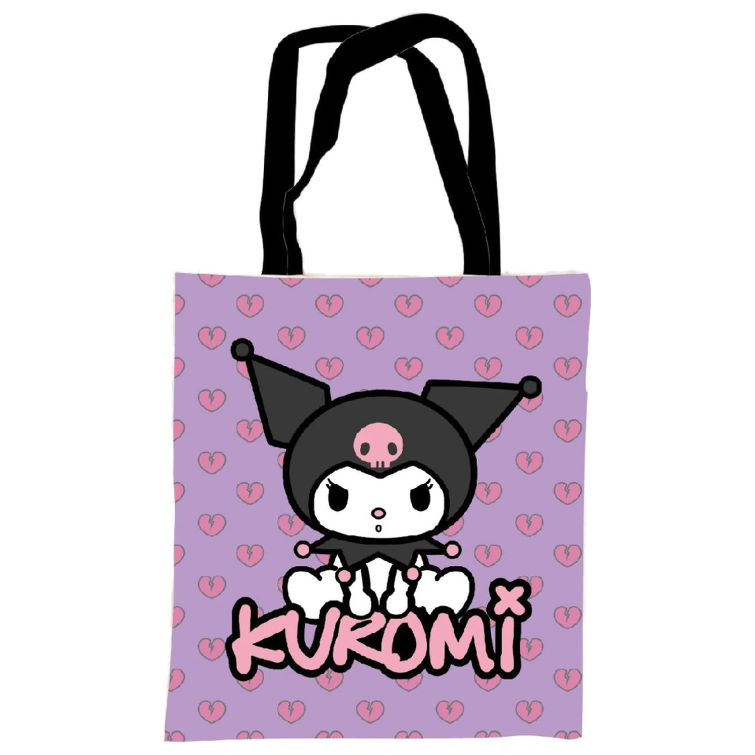 Hello Kitty Kuromi vászontáska, bevásárlótáska 44 cm termékfotó