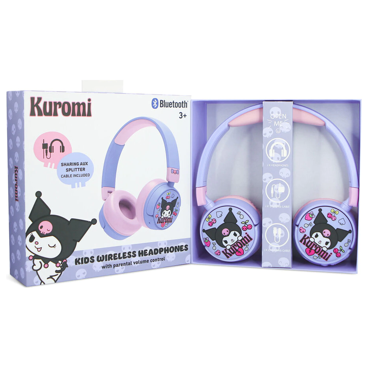 Hello Kitty Kuromi vezeték nélküli gyerek fejhallgató fülhallgató termékfotó