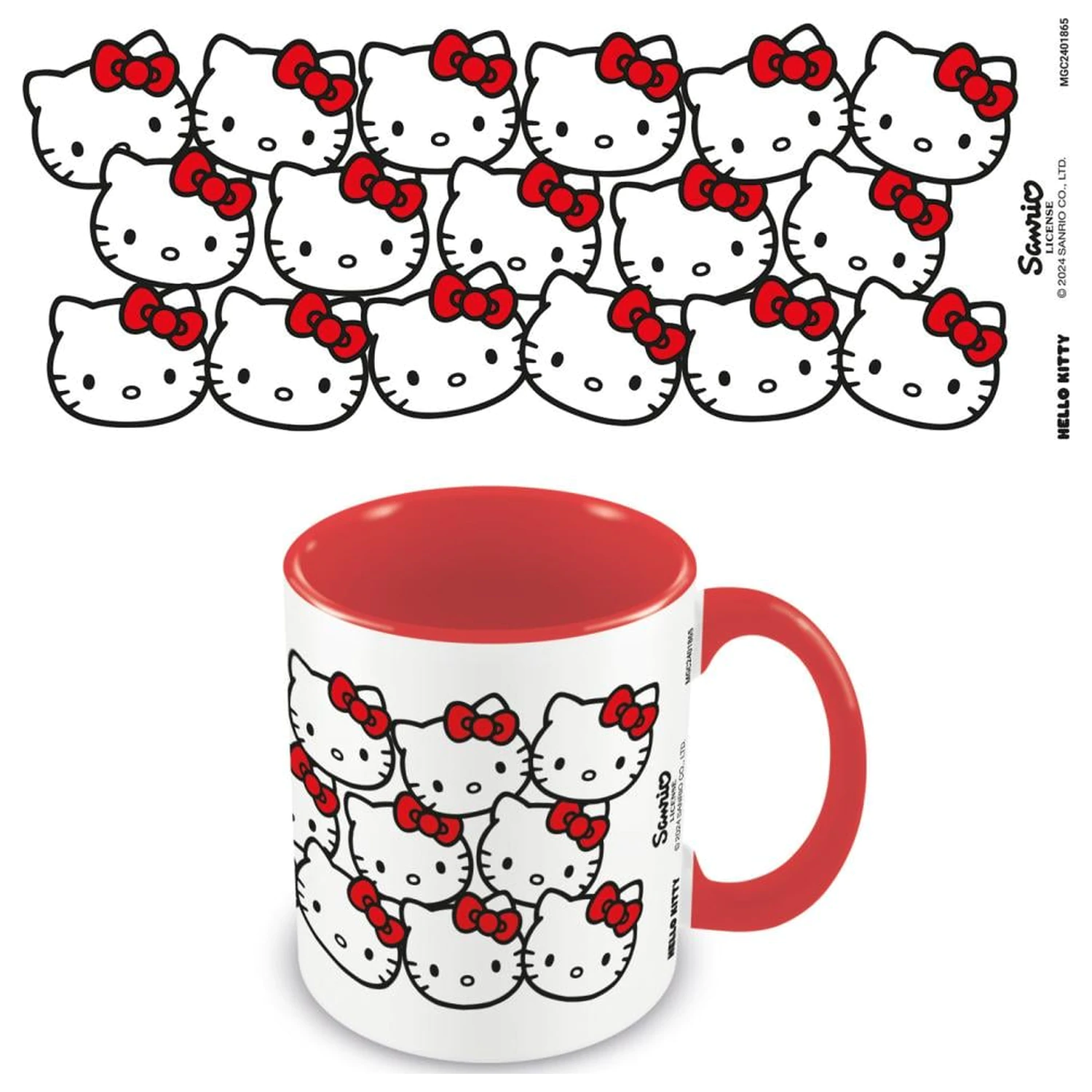 Hello Kitty Many Kittys Colored Inner bögre termékfotó