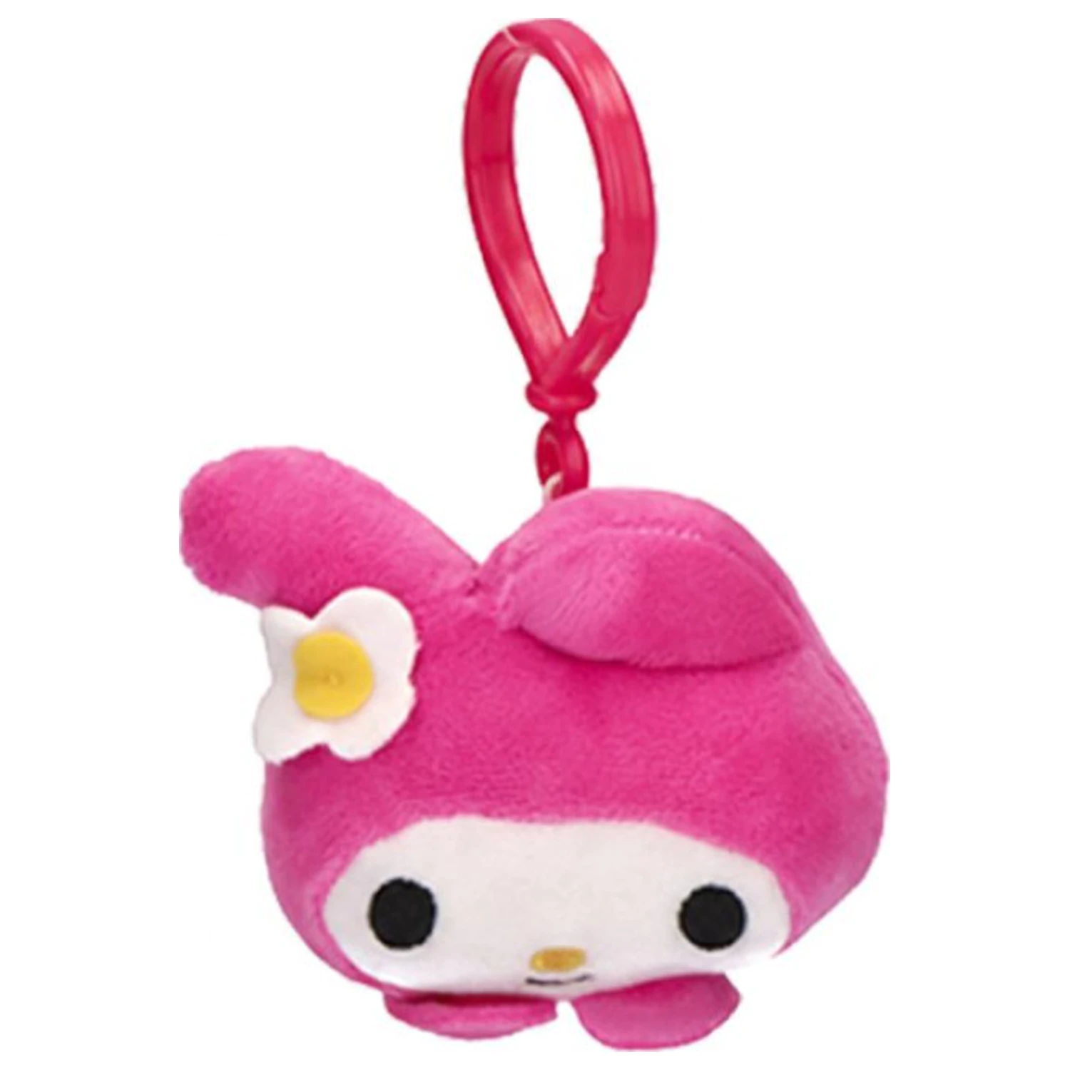 Hello Kitty My Melody Head 3D plüss figura akasztóval, táskadísz 10 cm termékfotó