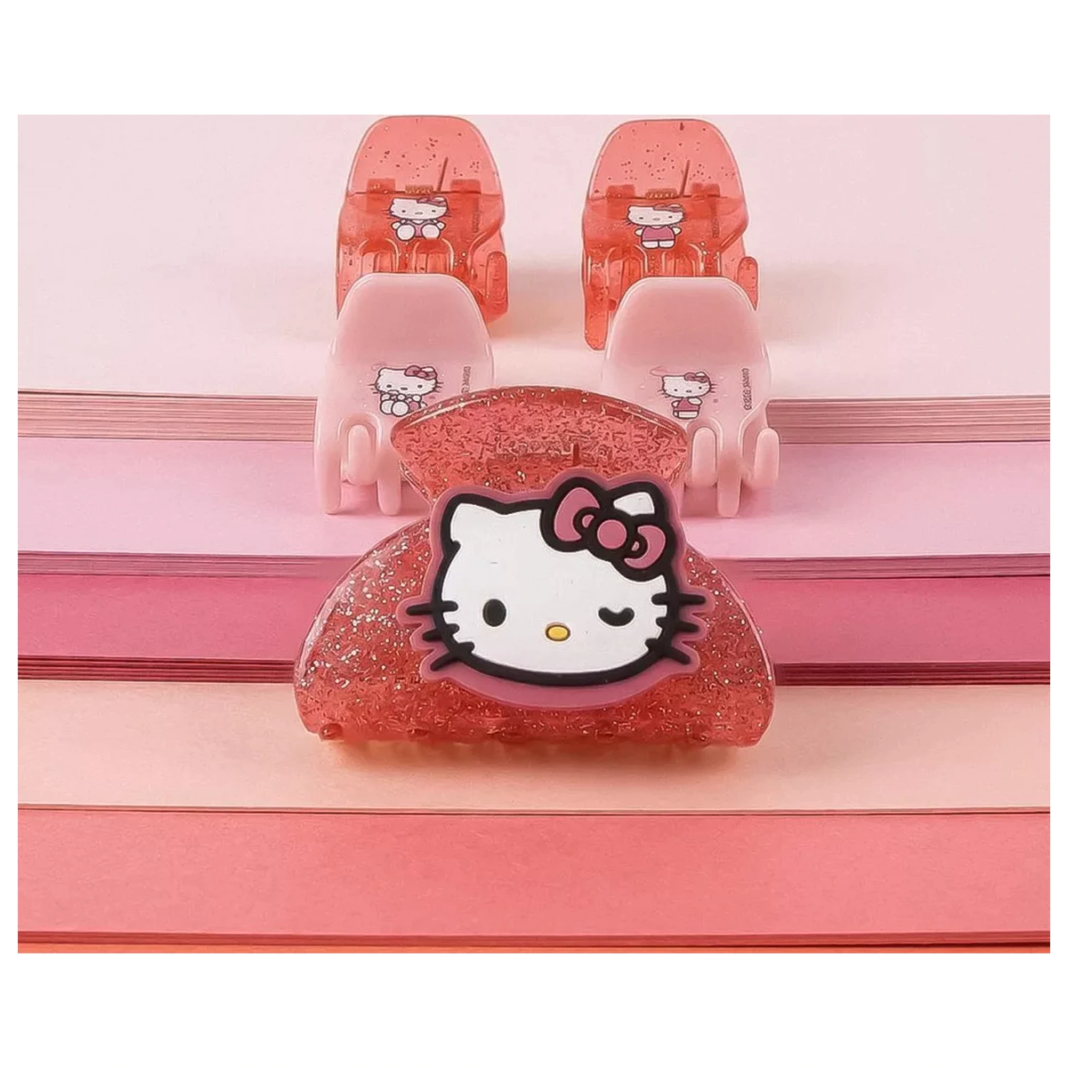 Hello Kitty Pink hajcsat szett 5 db-os termékfotó