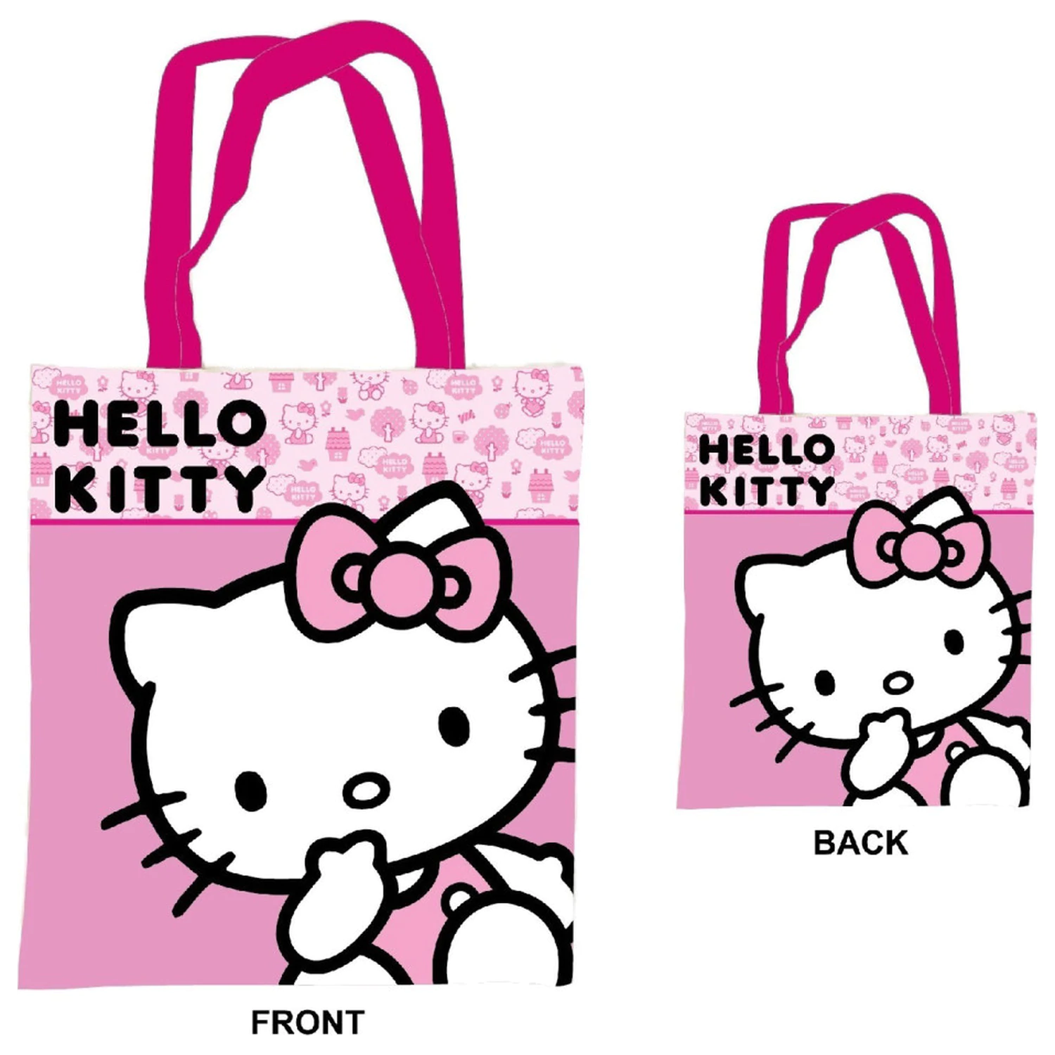 Hello Kitty Pink vászontáska, bevásárlótáska 44 cm termékfotó