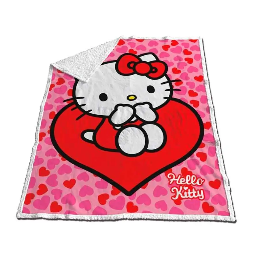 Hello Kitty pléd takaró 120x150cm termékfotó