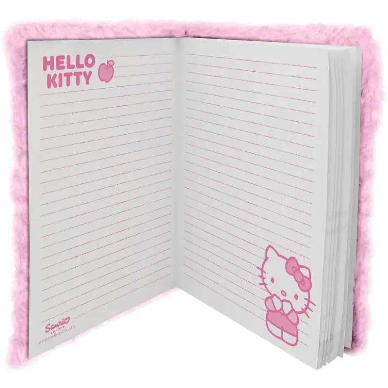 Hello Kitty plüss keményfedeles füzet termékfotó