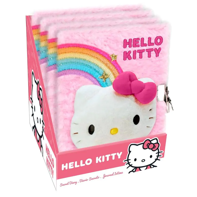 Hello Kitty plüss keményfedeles füzet termékfotó