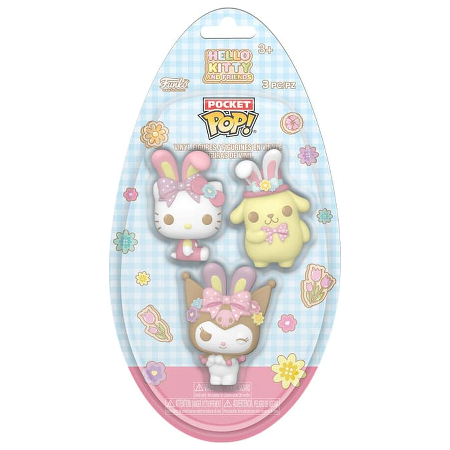 Hello Kitty Pocket Funko POP! Vinyl figura Easter Egg 3 db-os csomag HK 4 cm termékfotó