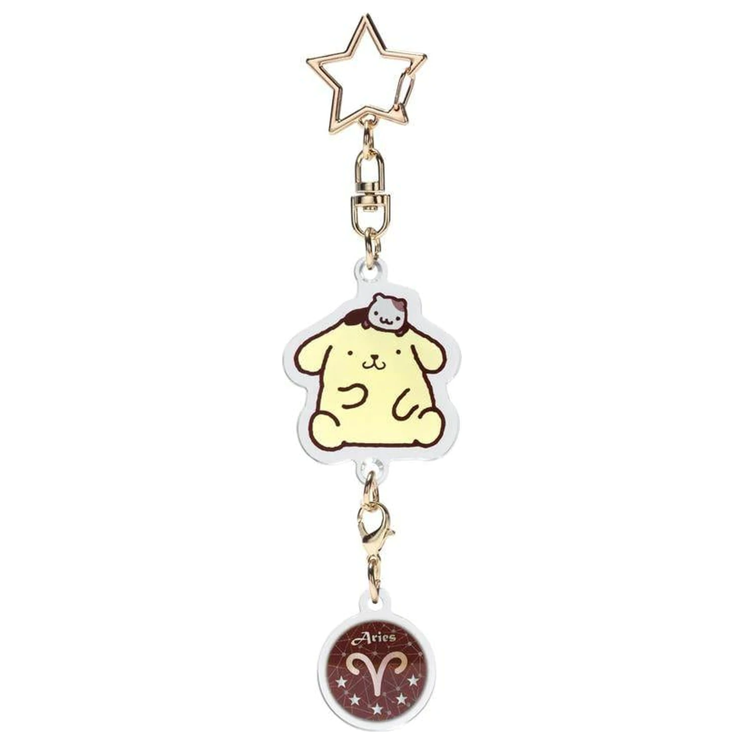 Hello Kitty Pompompurin Aries Astrological Symbol kulcstartó termékfotó