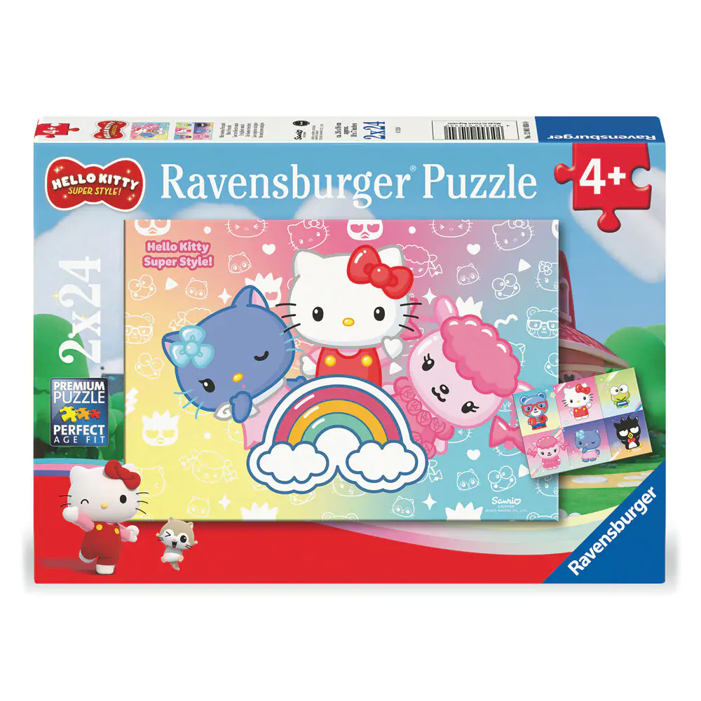 Hello Kitty puzzle 2x24db-os termékfotó