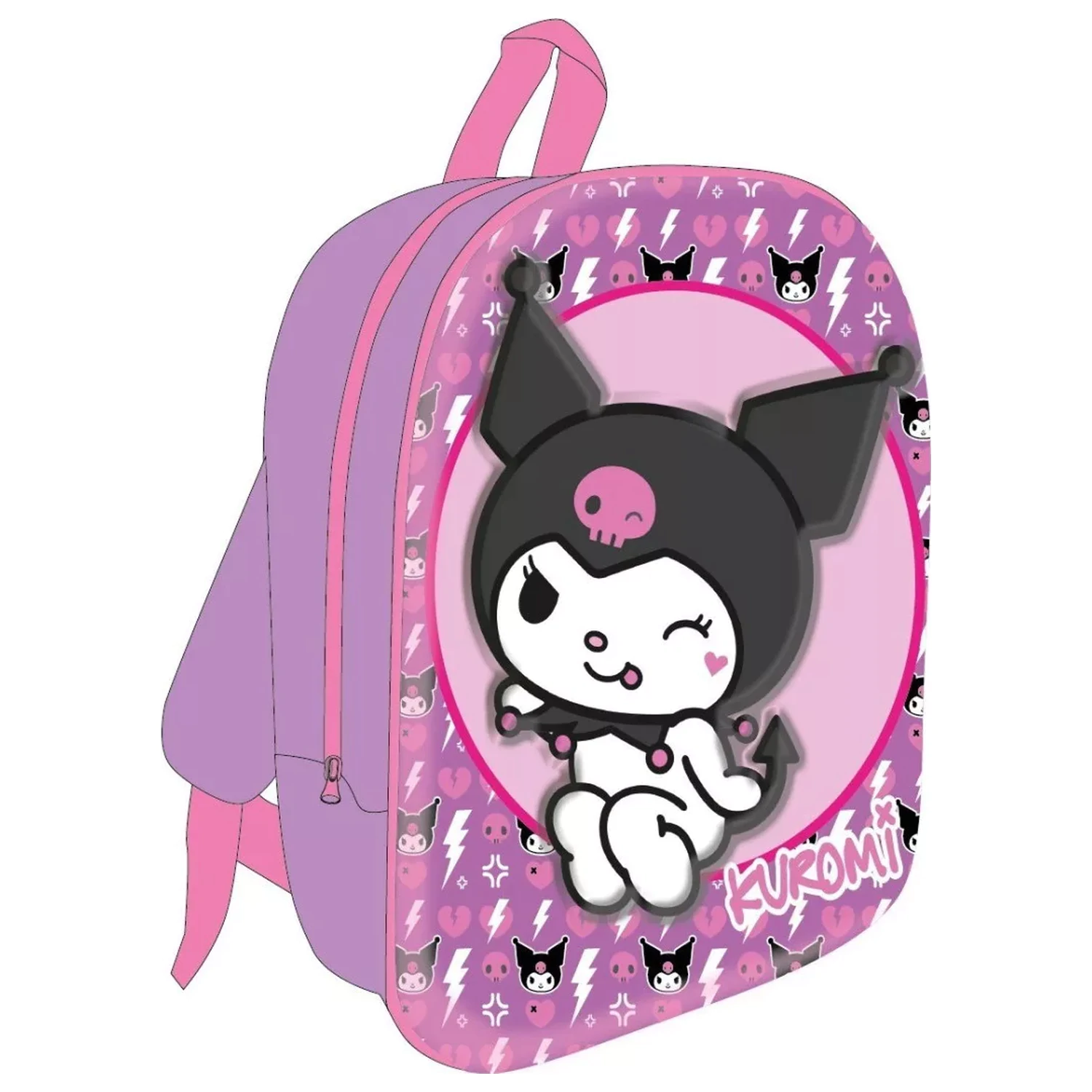 Hello Kitty Rebel Heart 3D hátizsák, táska 30 cm termékfotó