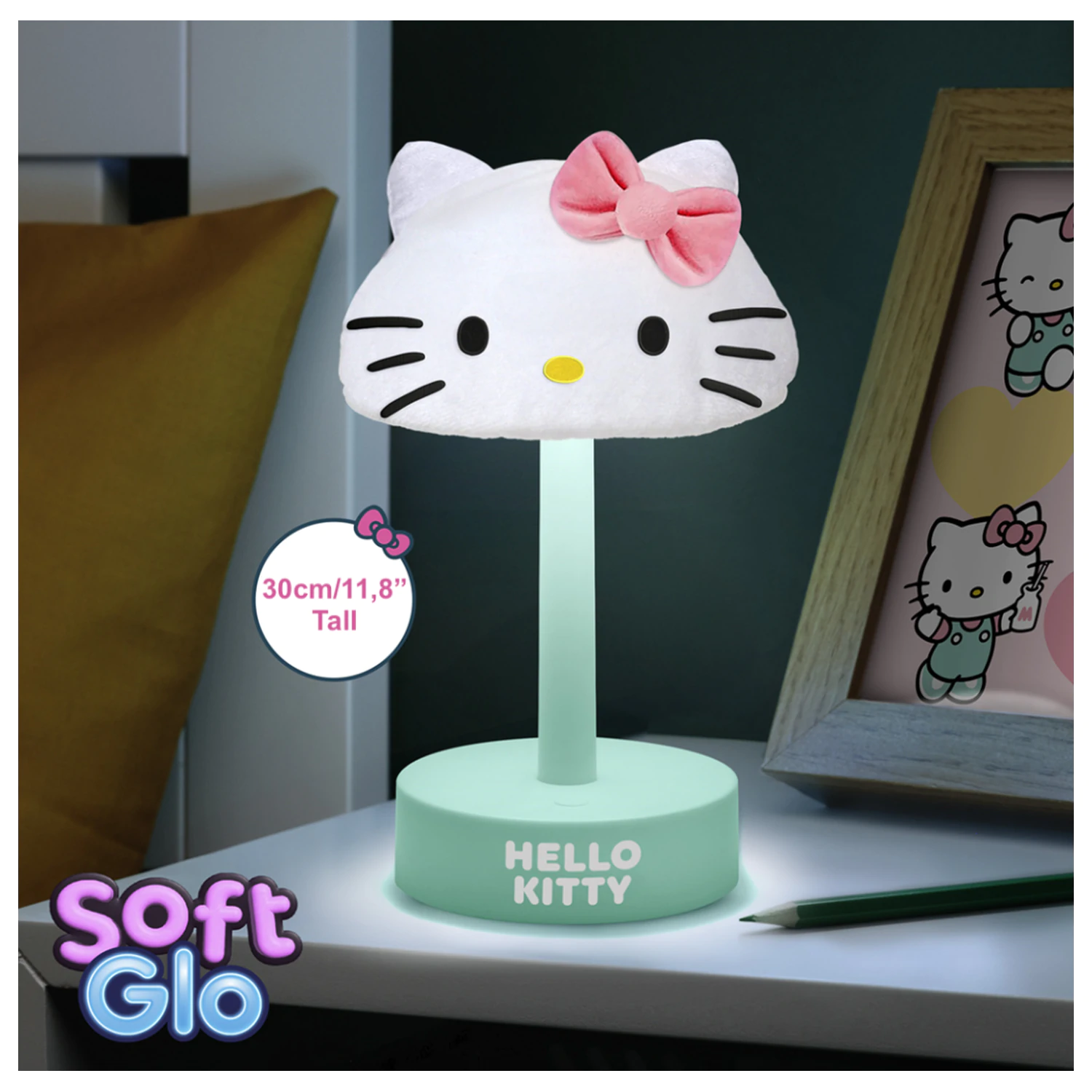 Hello Kitty 'SoftGlo' Fluffy dekoratívlámpa termékfotó