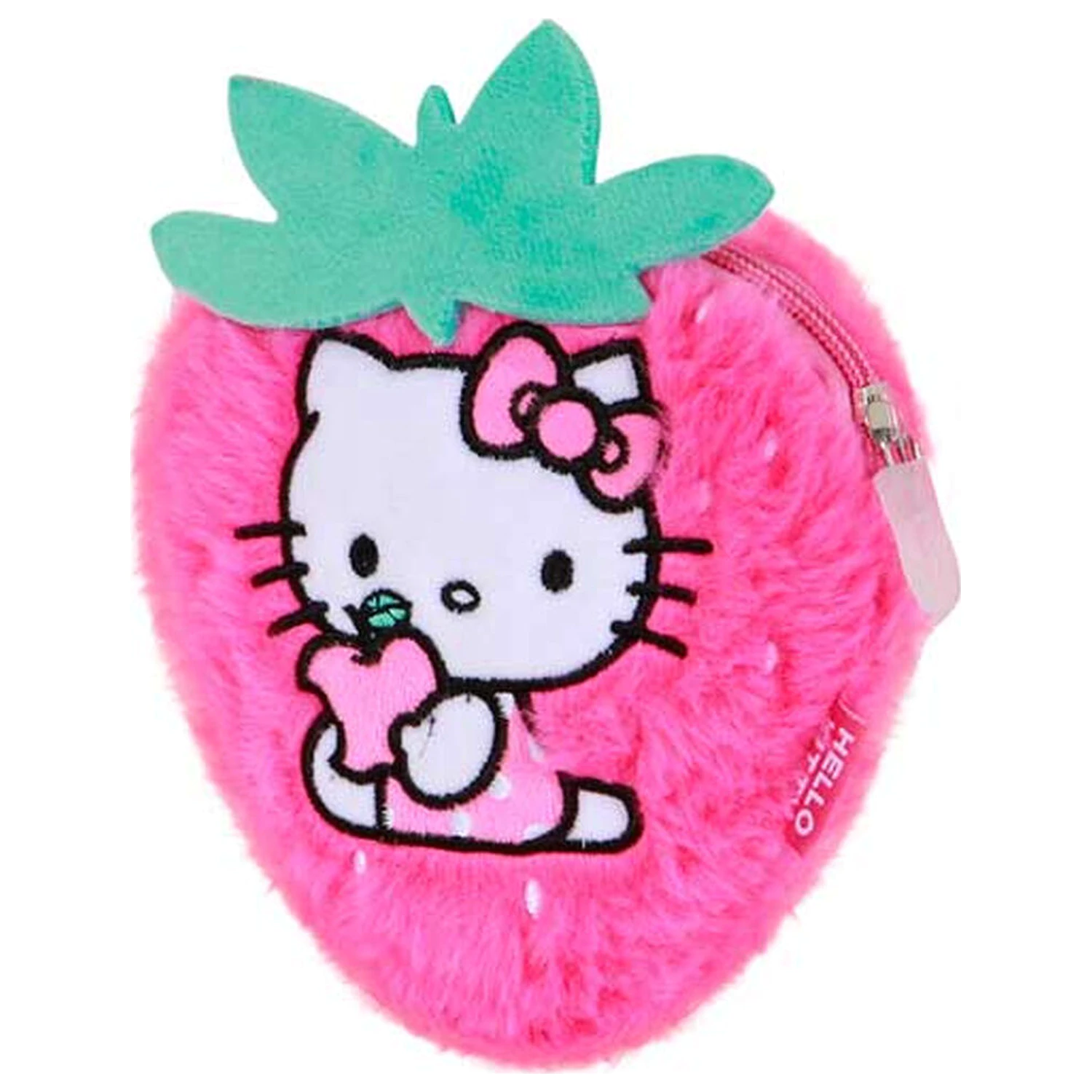 Hello Kitty Strawberry plüss pénztárca termékfotó