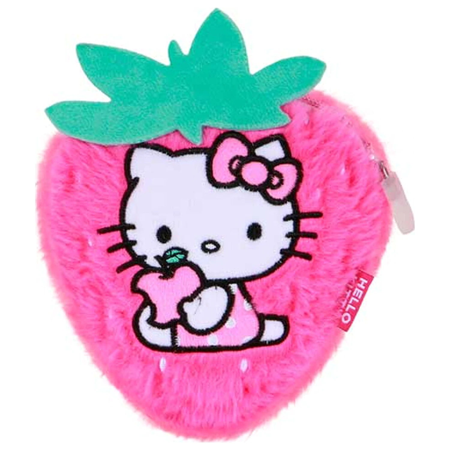 Hello Kitty Strawberry plüss pénztárca termékfotó
