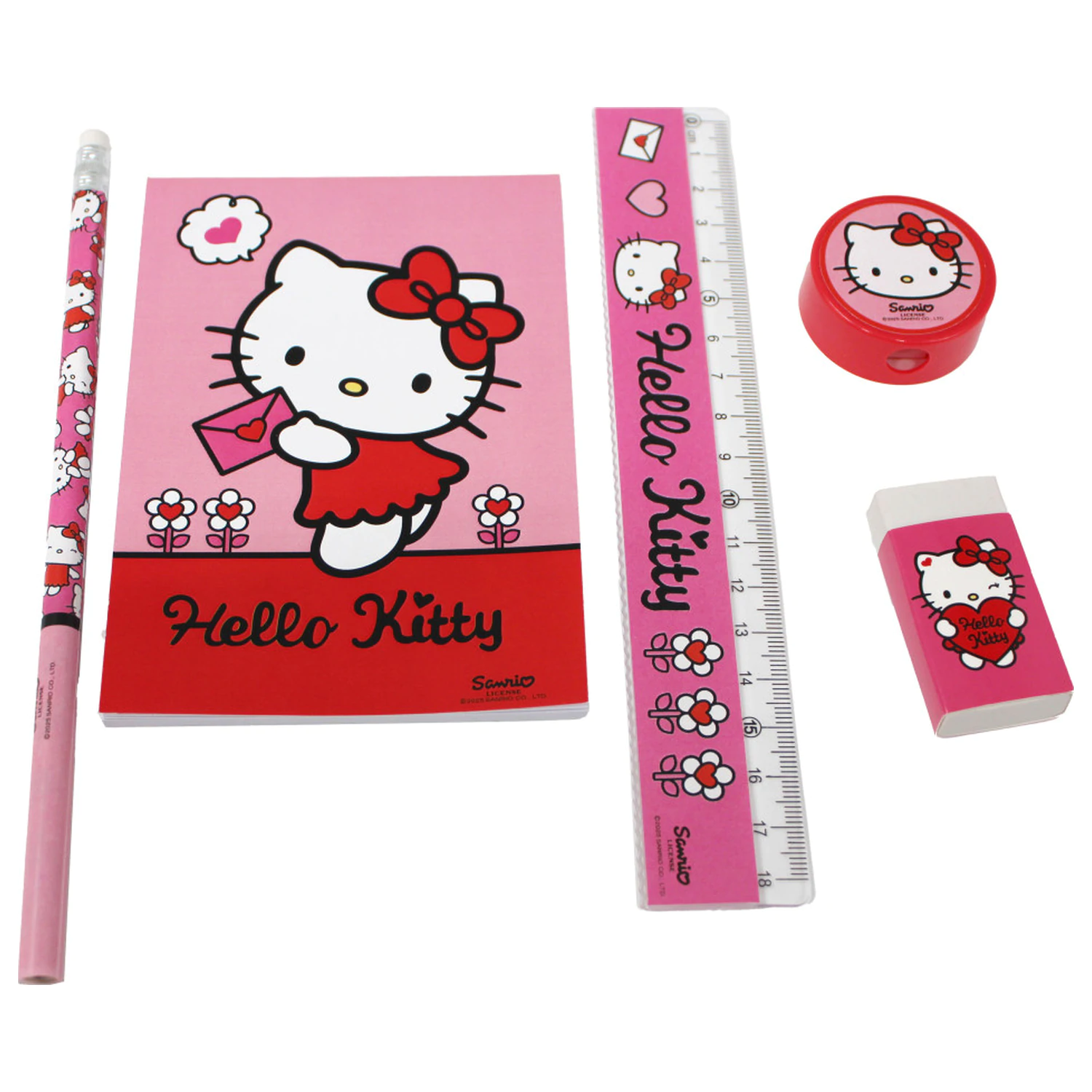 Hello Kitty Sweetheart írószer szett 5 db-os termékfotó