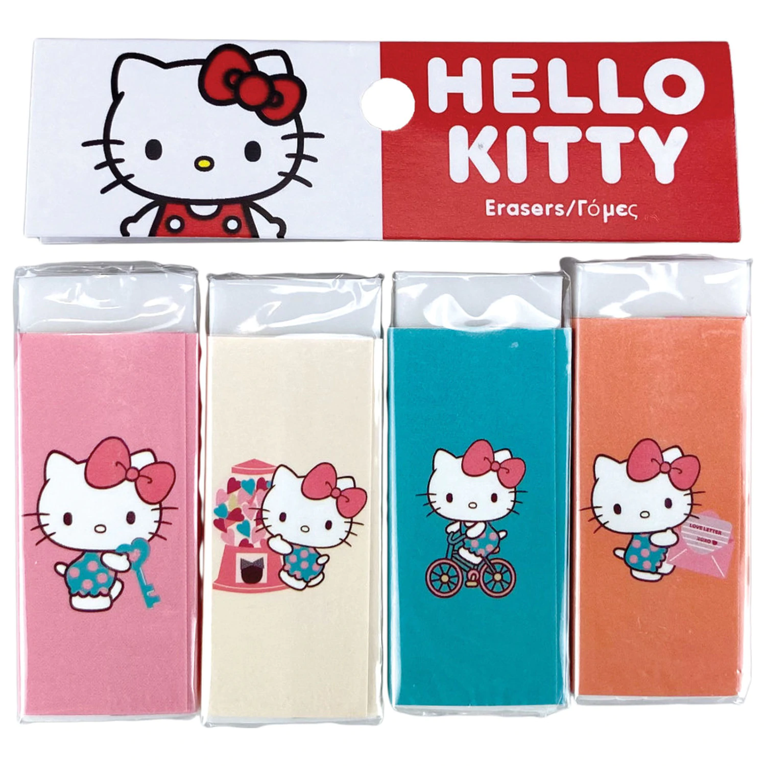 Hello Kitty Sweetheart radír szett 4 db-os termékfotó