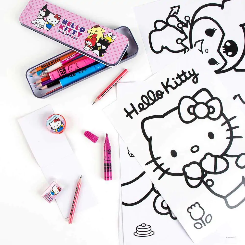 Hello Kitty színező írószer csomag termékfotó