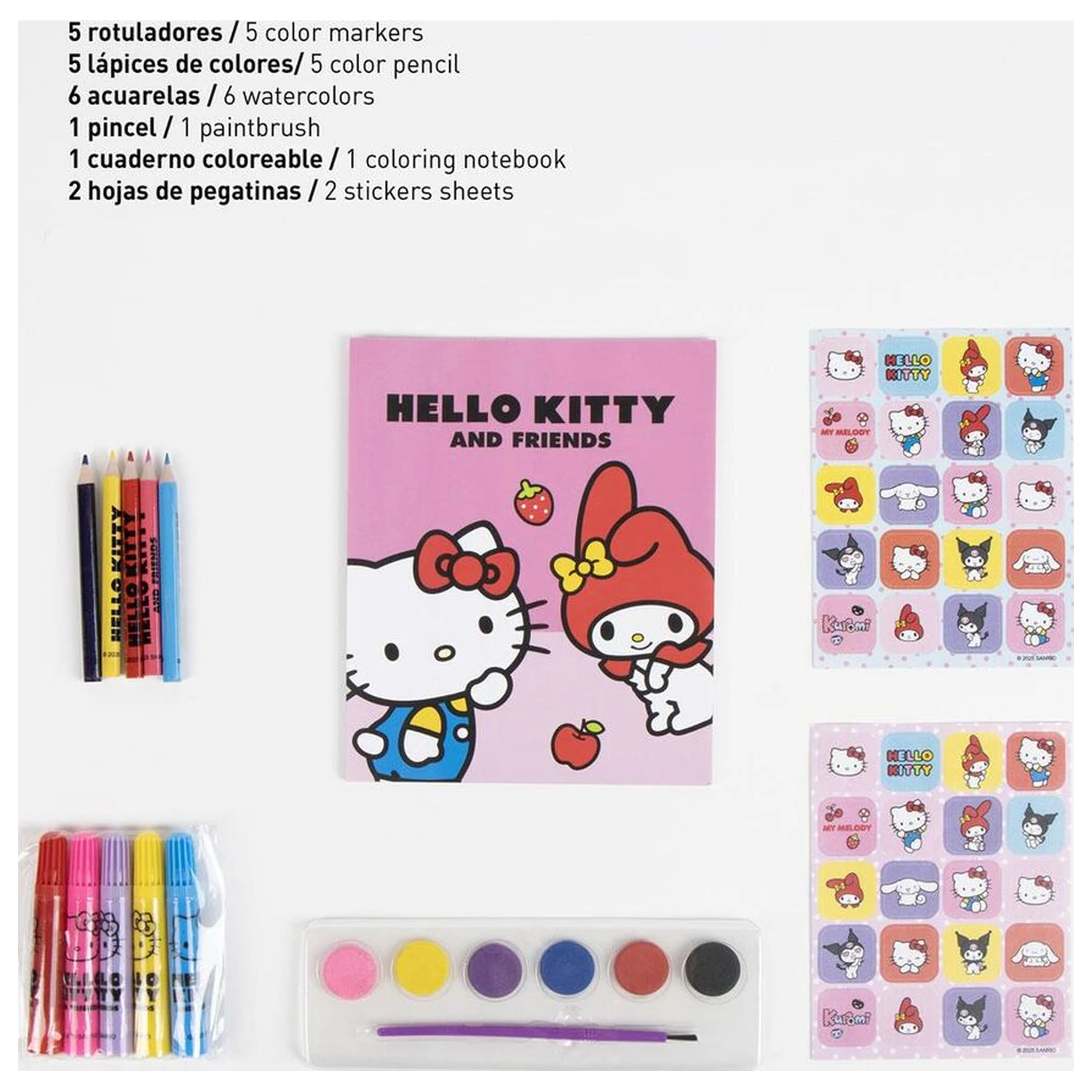 Hello Kitty táska és írószer csomag termékfotó